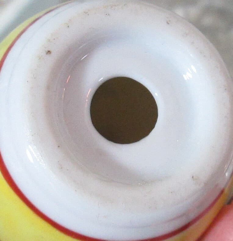 Vintage Chinese Enamel Yellow Egg Salt Shaker - Thumbnail 2