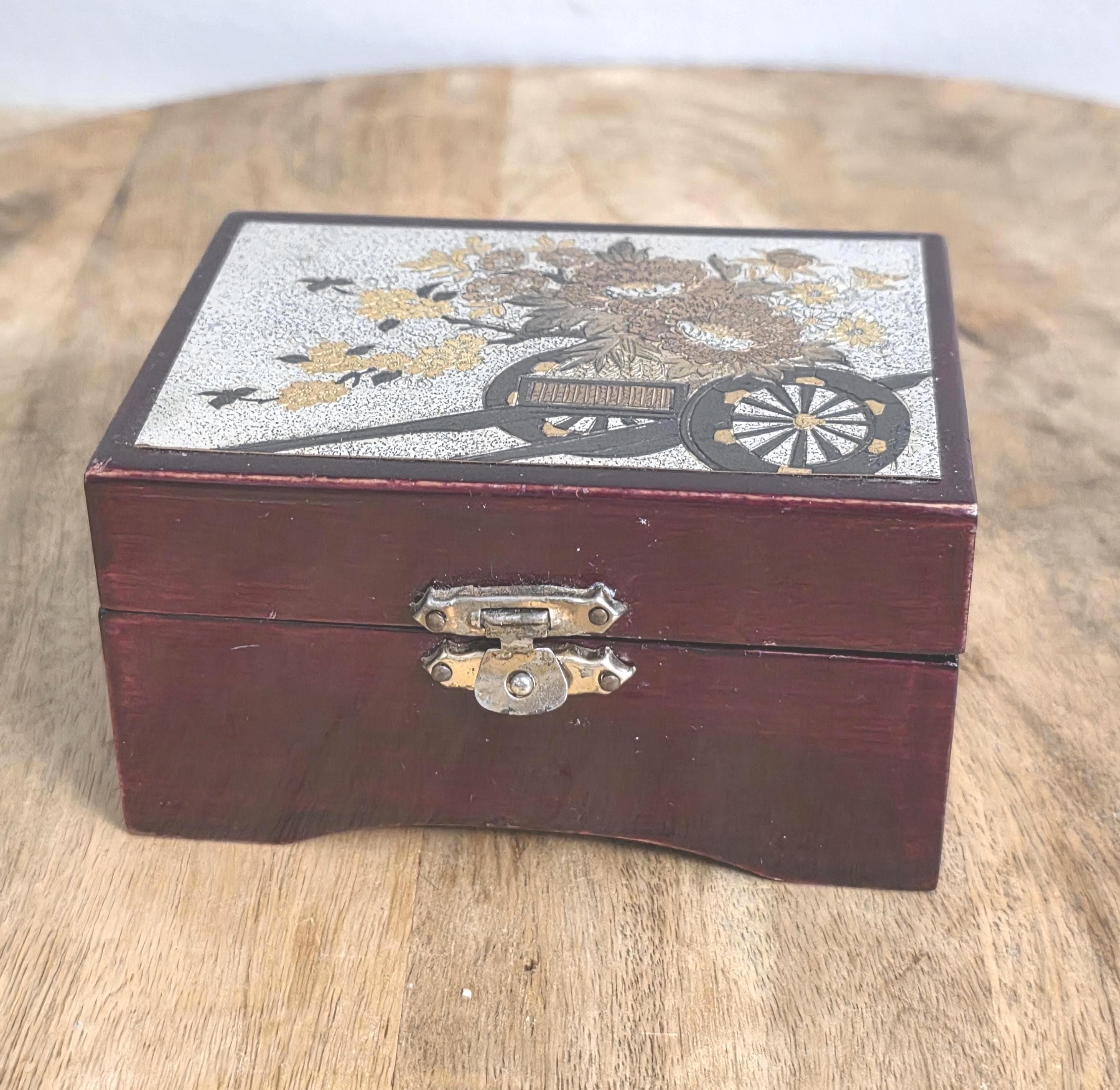 Vintage Chokin Trinket Jewelry Box - Thumbnail 4