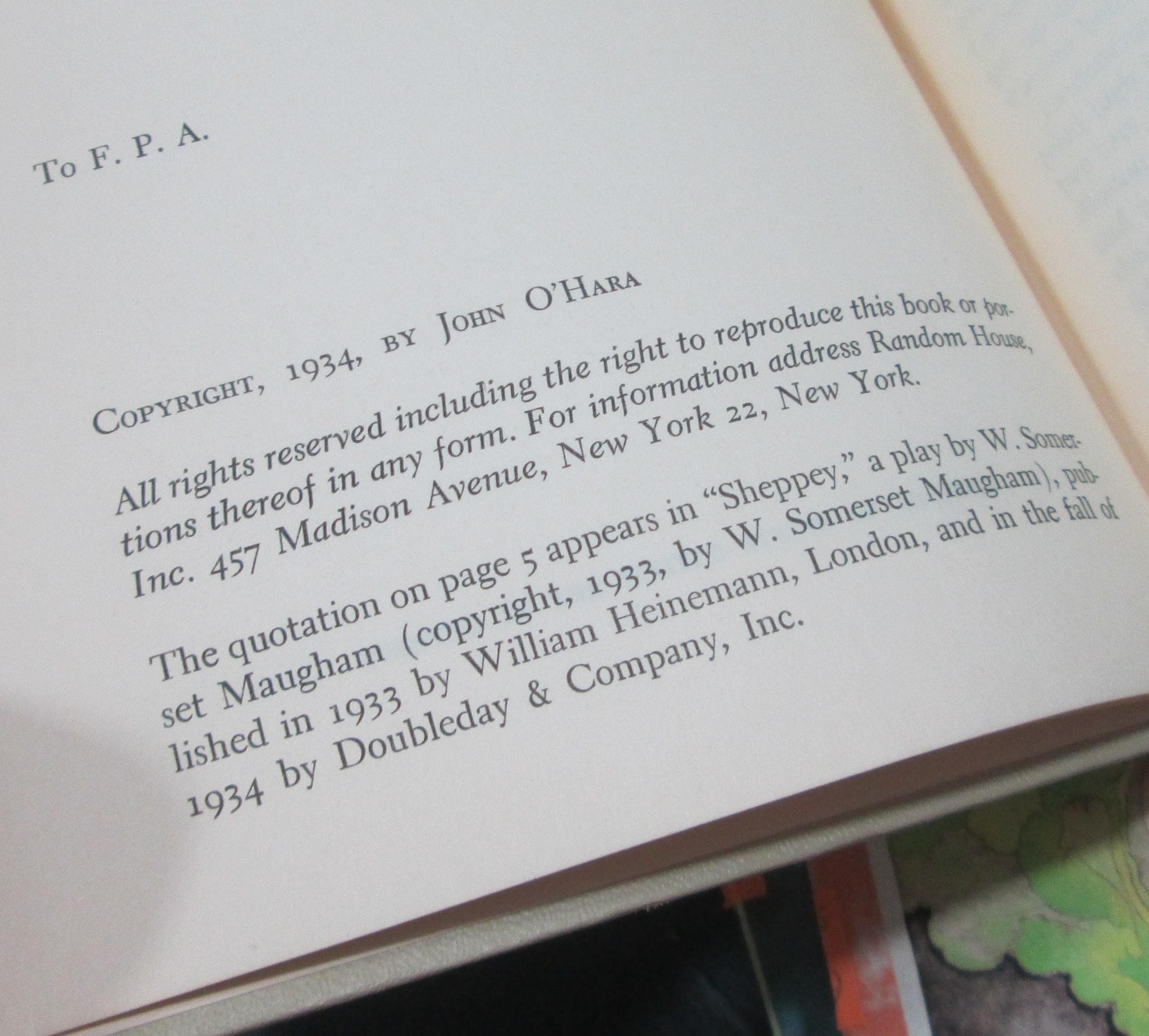John O'Hara Anthology, Butterfield 8, Appointment in Samarra, Hope in Heaven, 1934 - Thumbnail 5