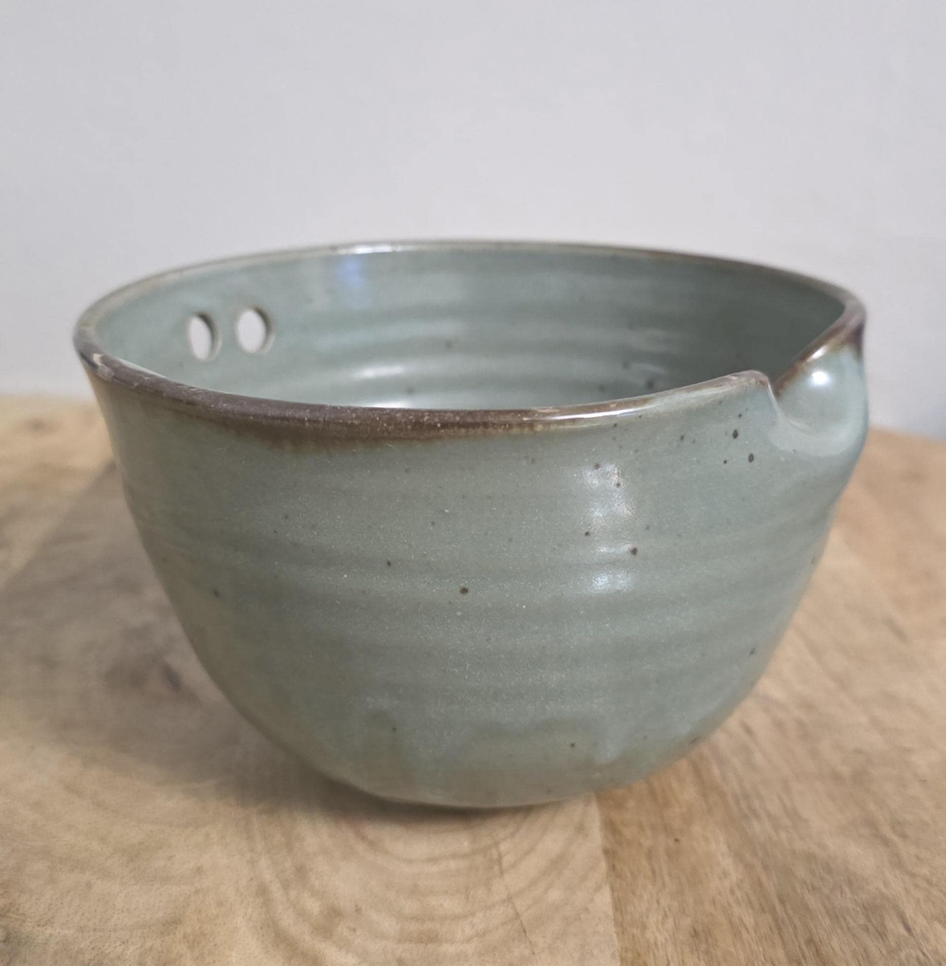Vintage Fritz Wolff Stone Fence Pottery Rice Ramen Bowl