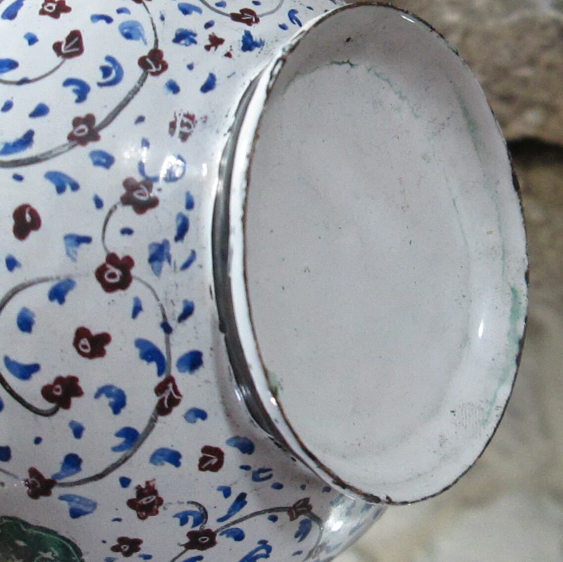 Vintage Enamel Vase - Thumbnail 6