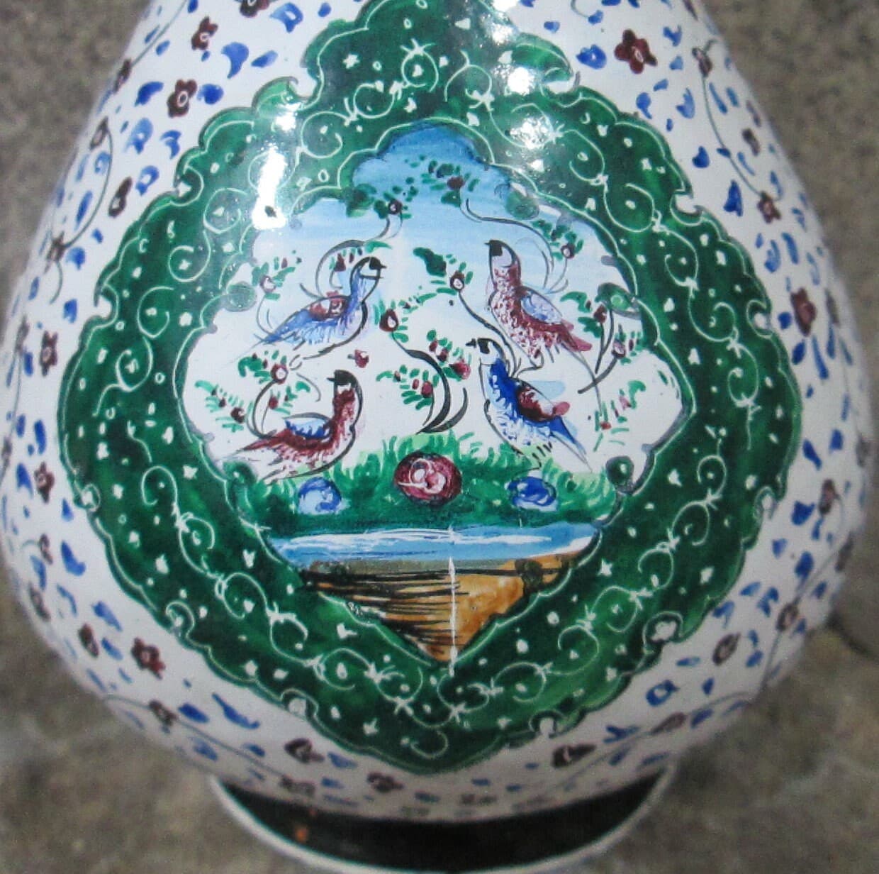 Vintage Enamel Vase - Thumbnail 2