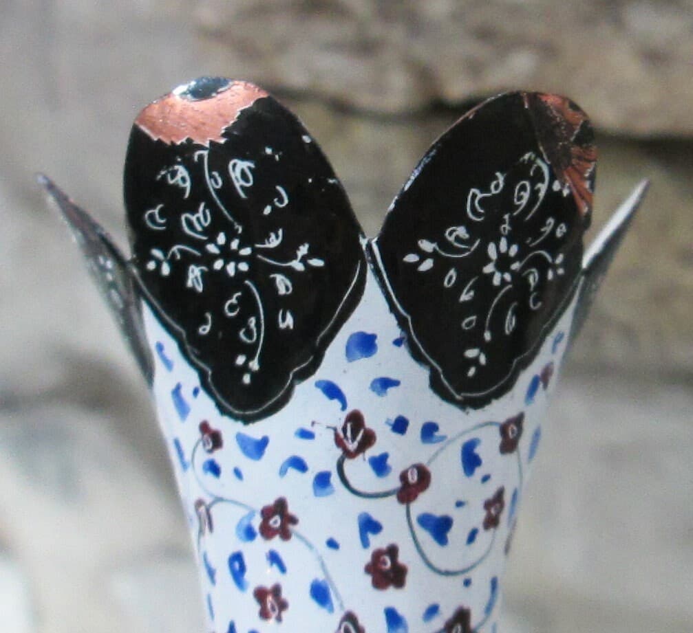 Vintage Enamel Vase - Thumbnail 7