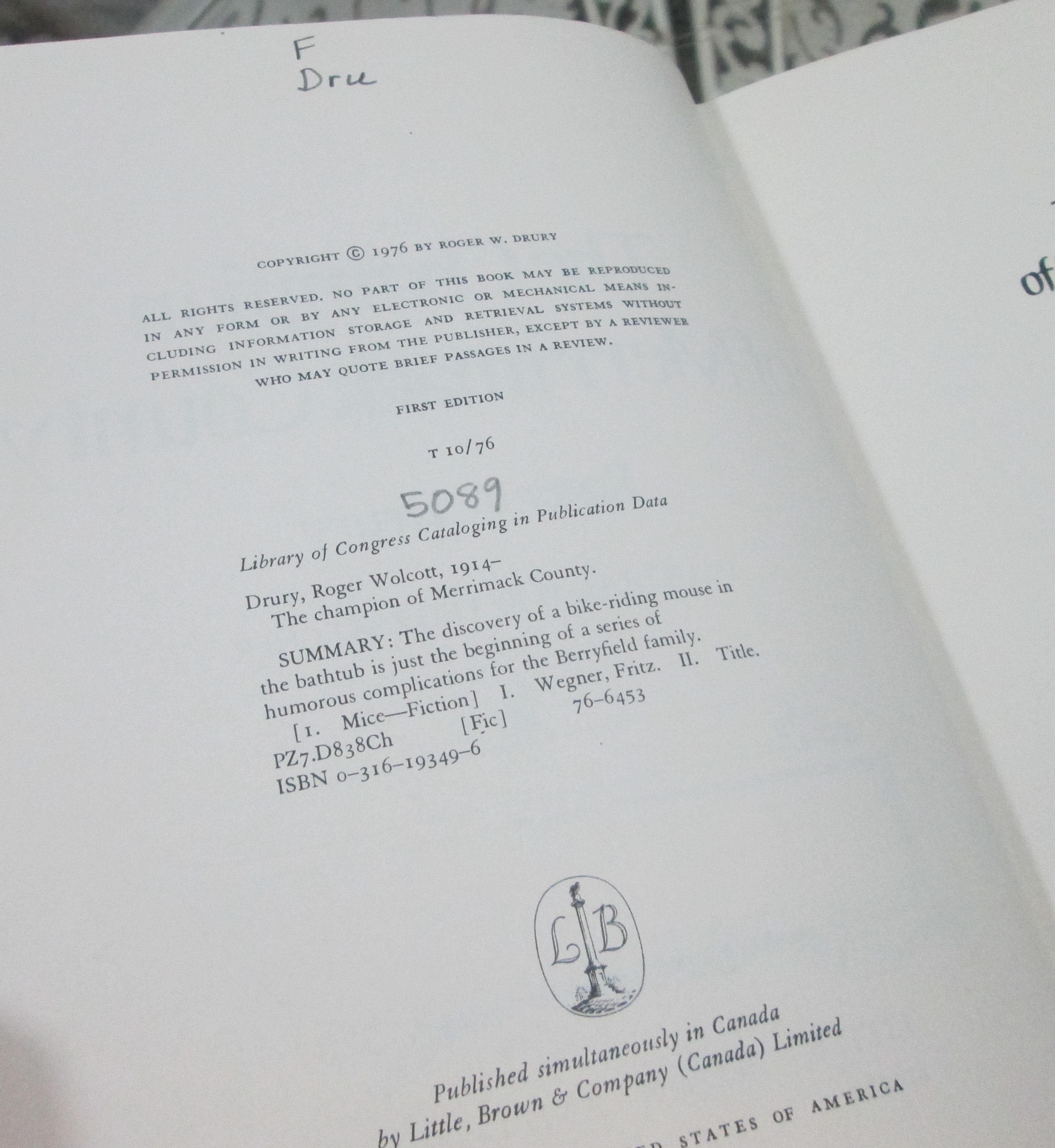 The Champion of Merrimack County by Roger W. Drury, 1976 - Thumbnail 5
