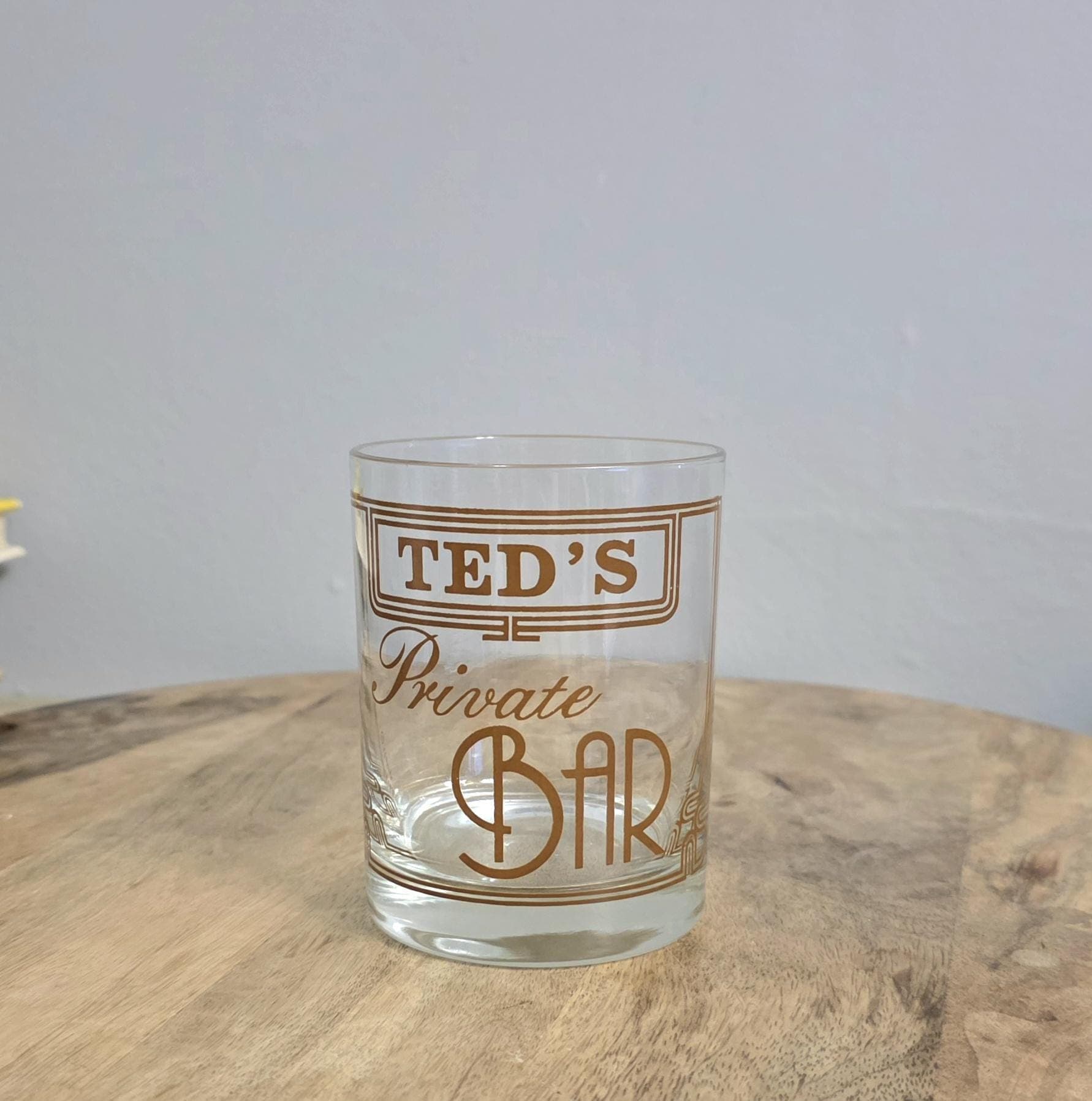 Vintage Ted's Private Bar Houze High Ball Glass
