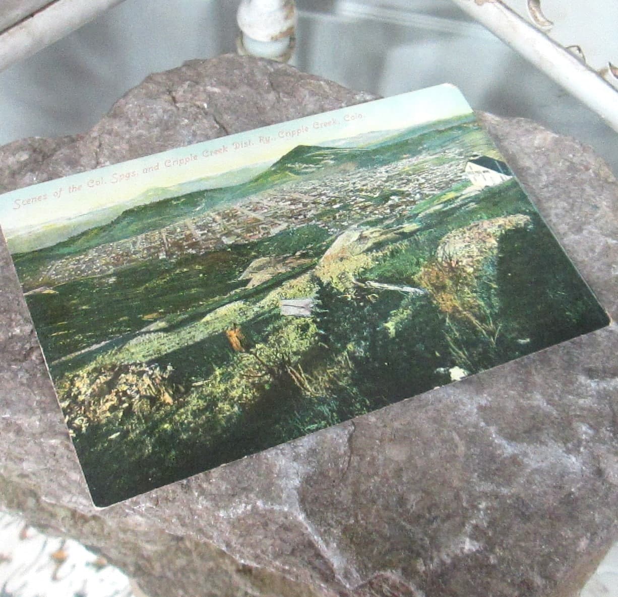 Antique Colorado Springs and Cripple Creek Postcard