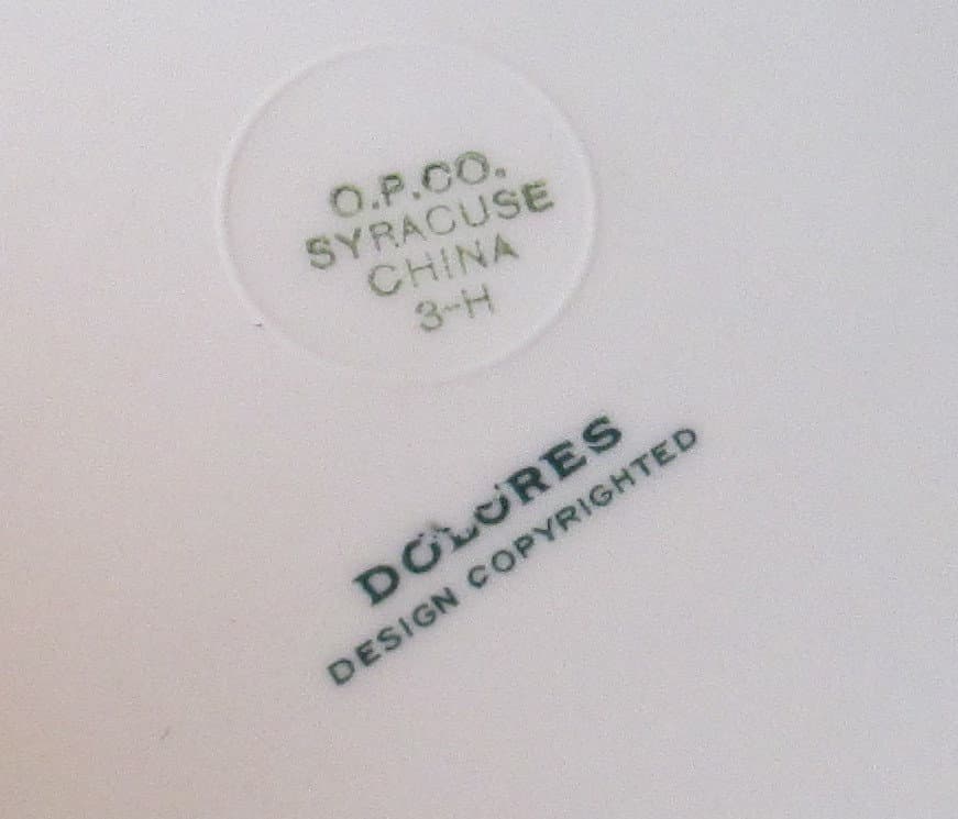 Vintage Syracuse China Restaurant Ware Dolores Pattern Plate, Lot of 4 - Thumbnail 2