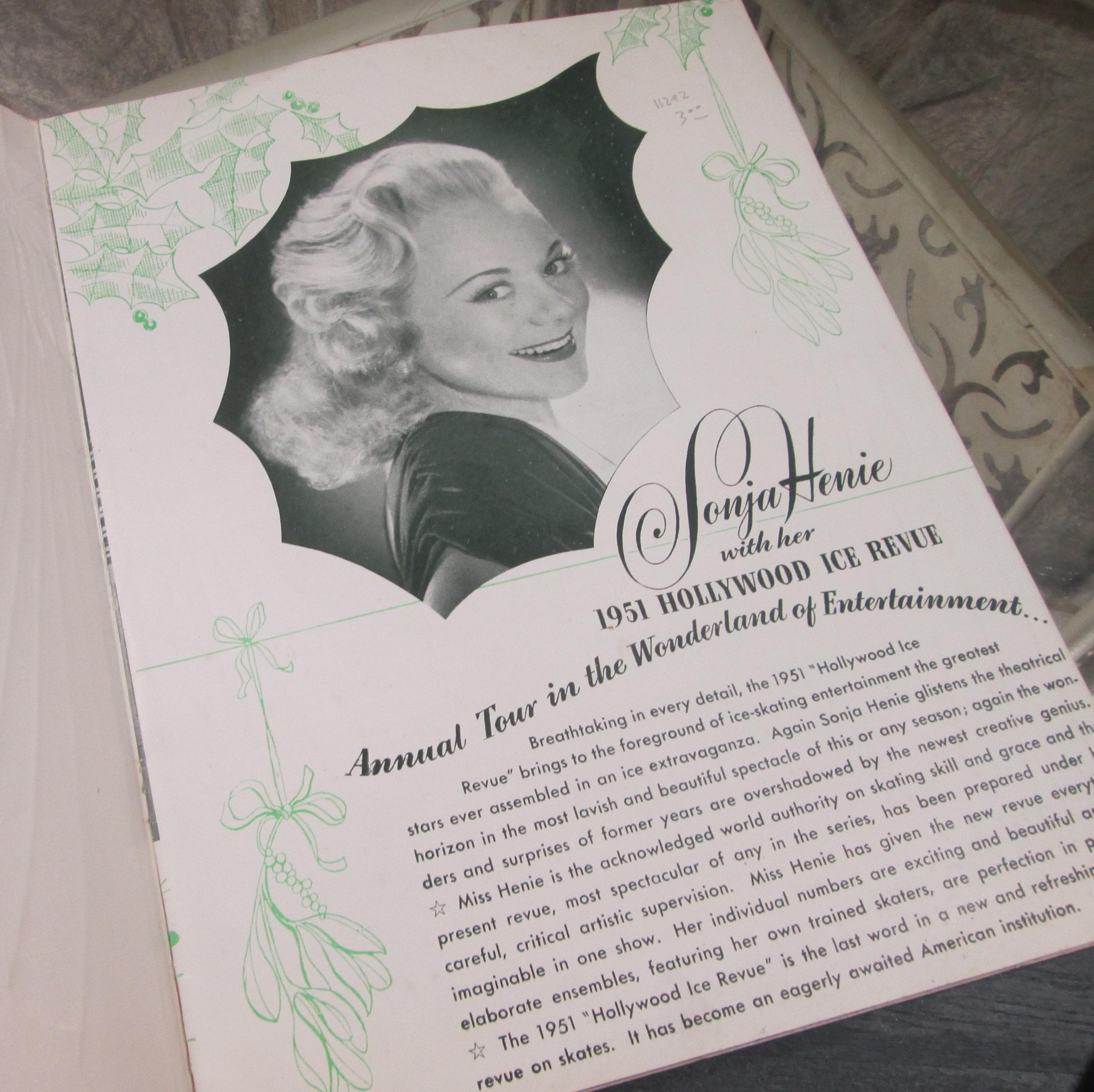 Vintage Sonja Henie 1951 Hollywood Ice Revue Annual Tour Program - Thumbnail 2