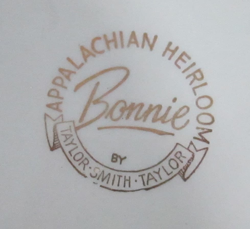 Vintage Taylor Smith Taylor Bonnie Pattern Dinner Plate - Thumbnail 2
