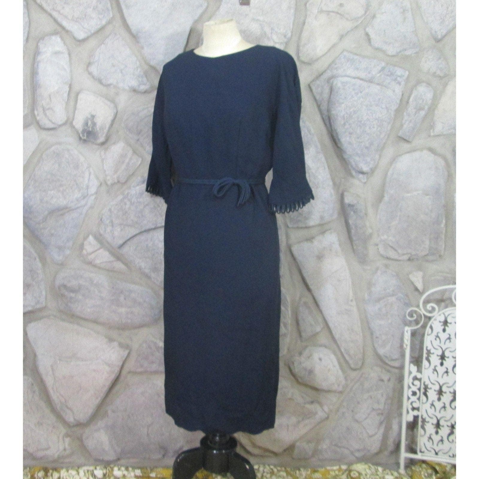 Vintage 50's Navy Cocktail Dress