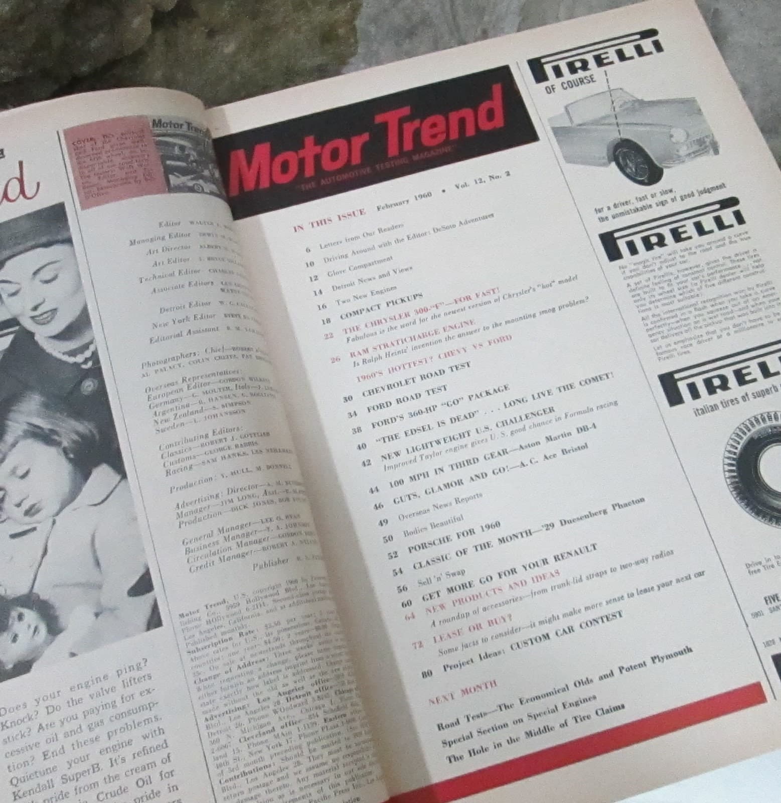 Vintage Motor Trend Magazine February 1960 - Thumbnail 2