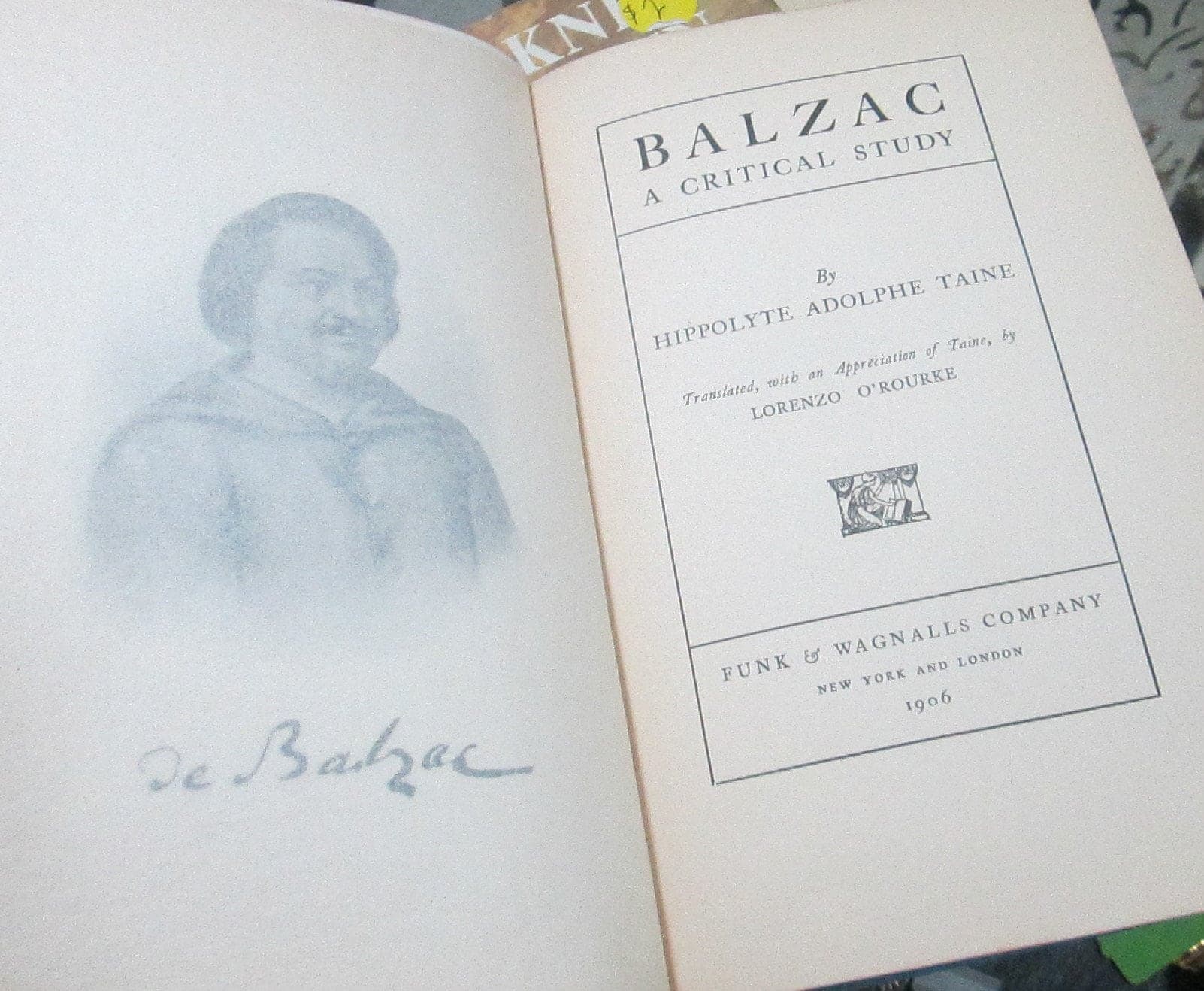 Antique Book Balzac: A Critical Study by Hippolyte Adolphe Taine, 1906 - Thumbnail 3