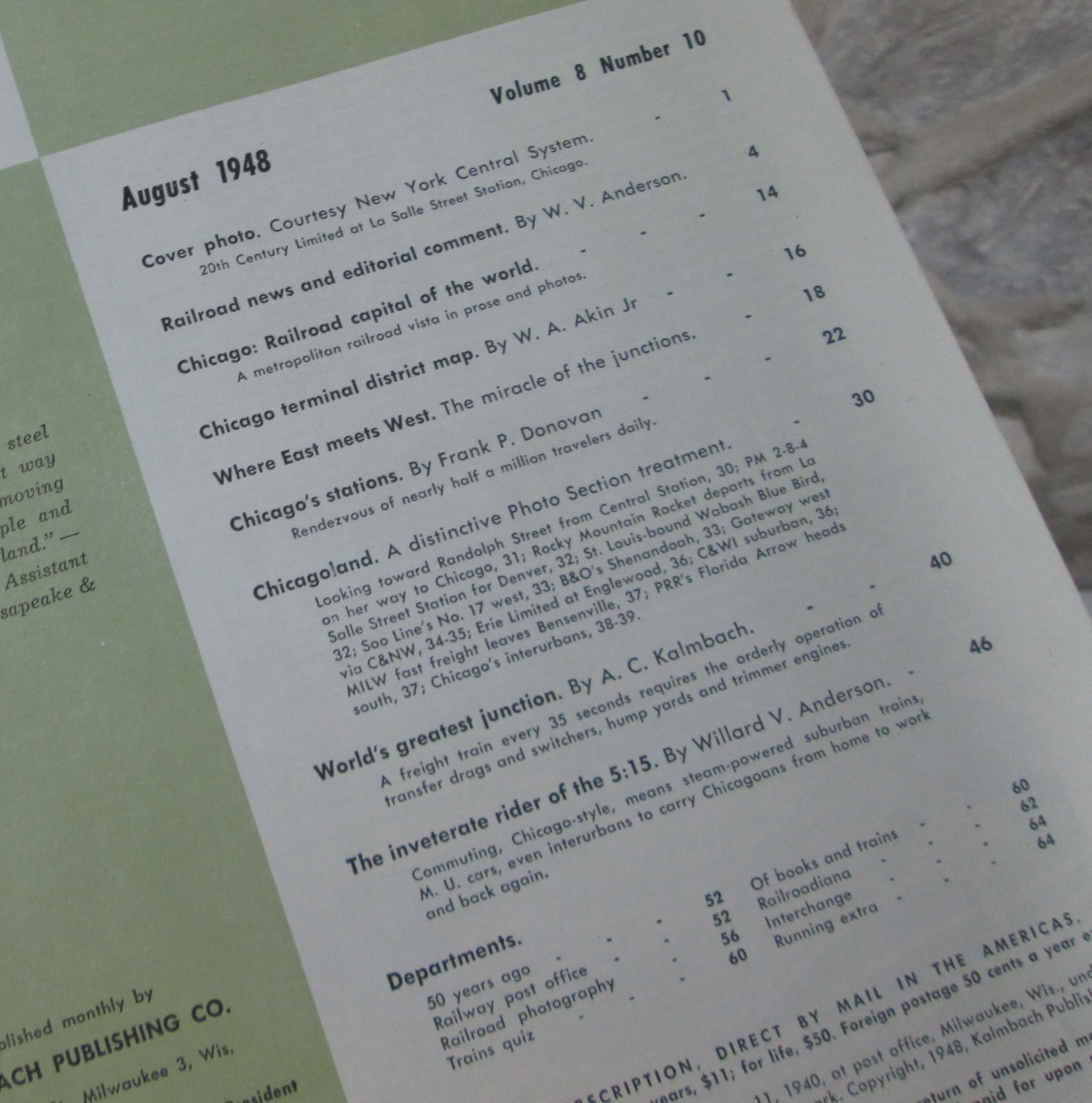Vintage Trains Magazine August 1948 - Thumbnail 2