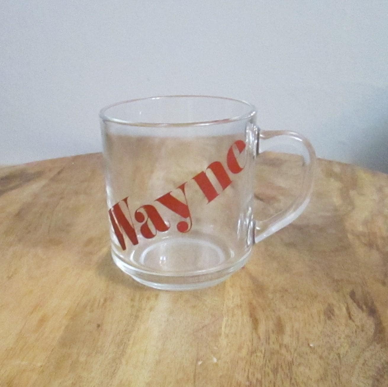 Vintage Arcoroc France Wayne Name Mug