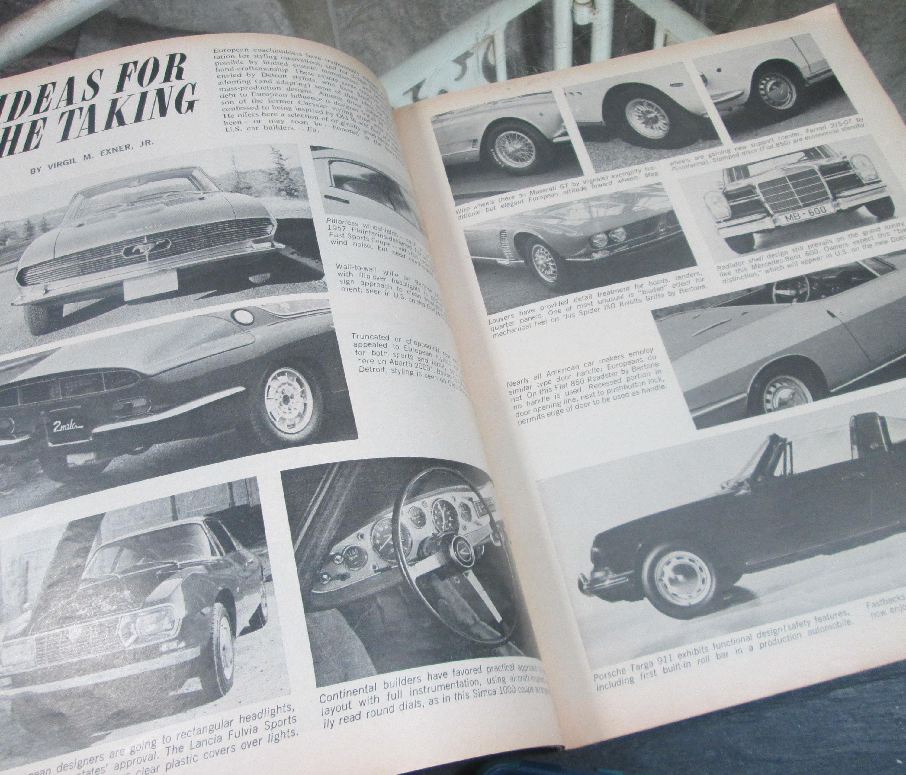Vintage Motor Trend Magazine, Spril 1966, Plymouth Caprise, Ford LTD - Thumbnail 3
