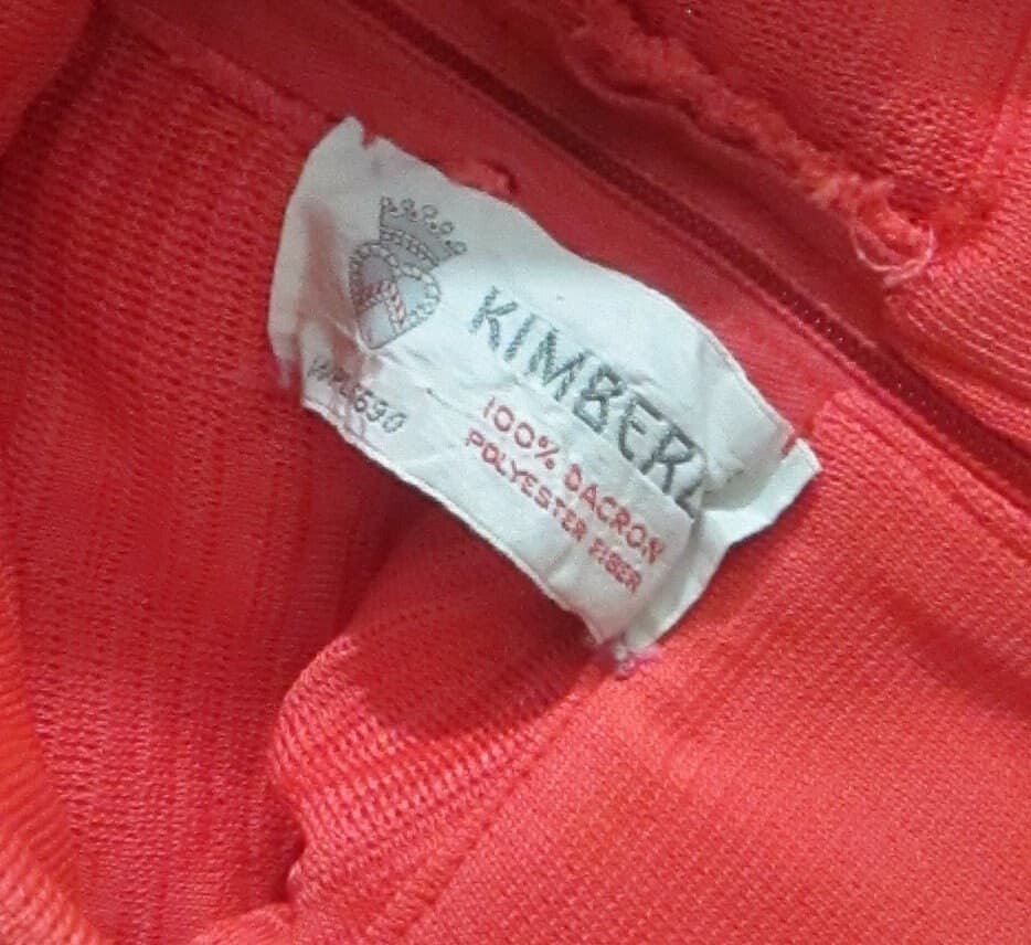 Vintage Orange Kimberly Knits Dress with Chain Belt - Thumbnail 5