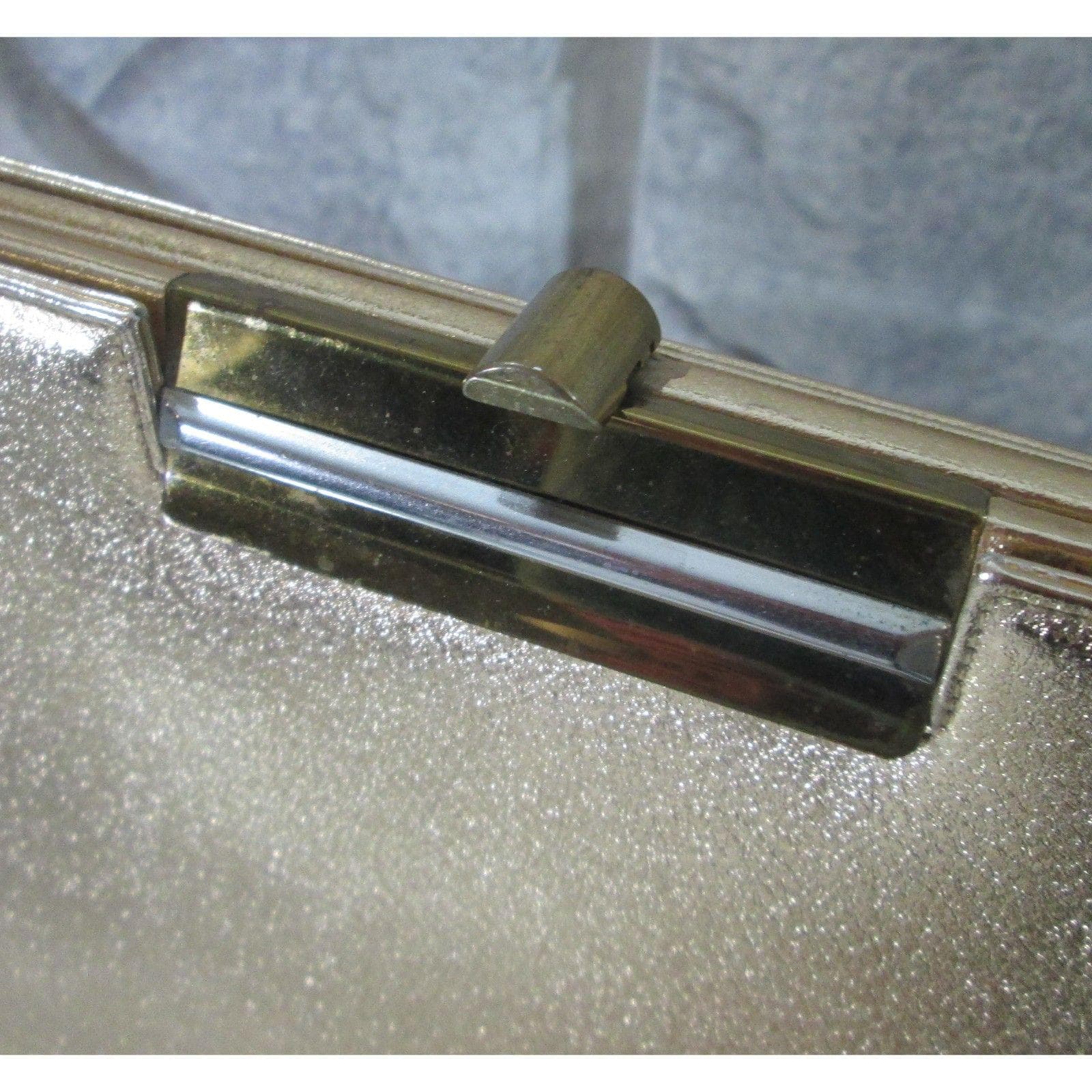Vintage Gold Metallic Handbag by Block - Thumbnail 3