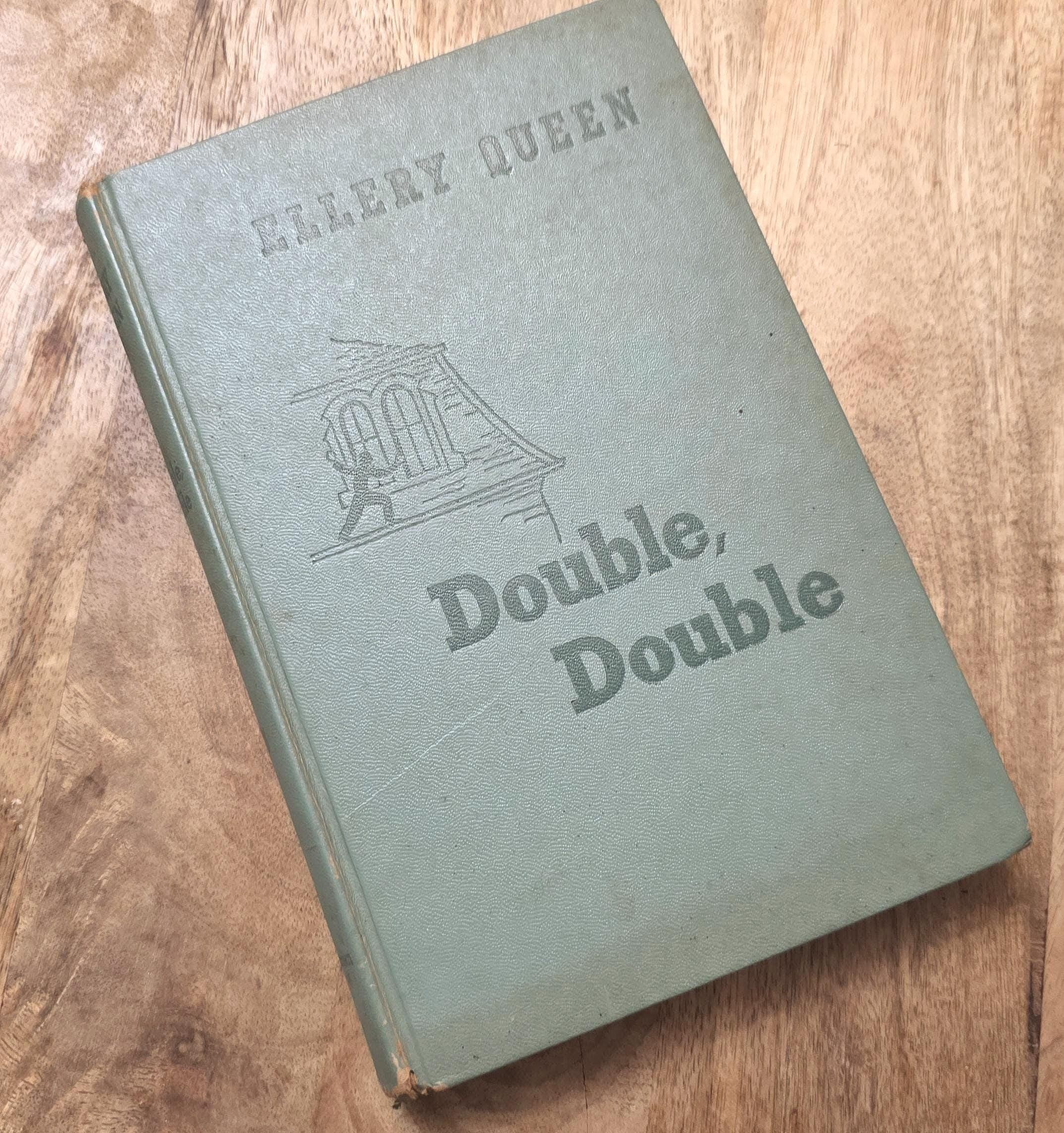Vintage Book Ellery Queen Double, Double 1950