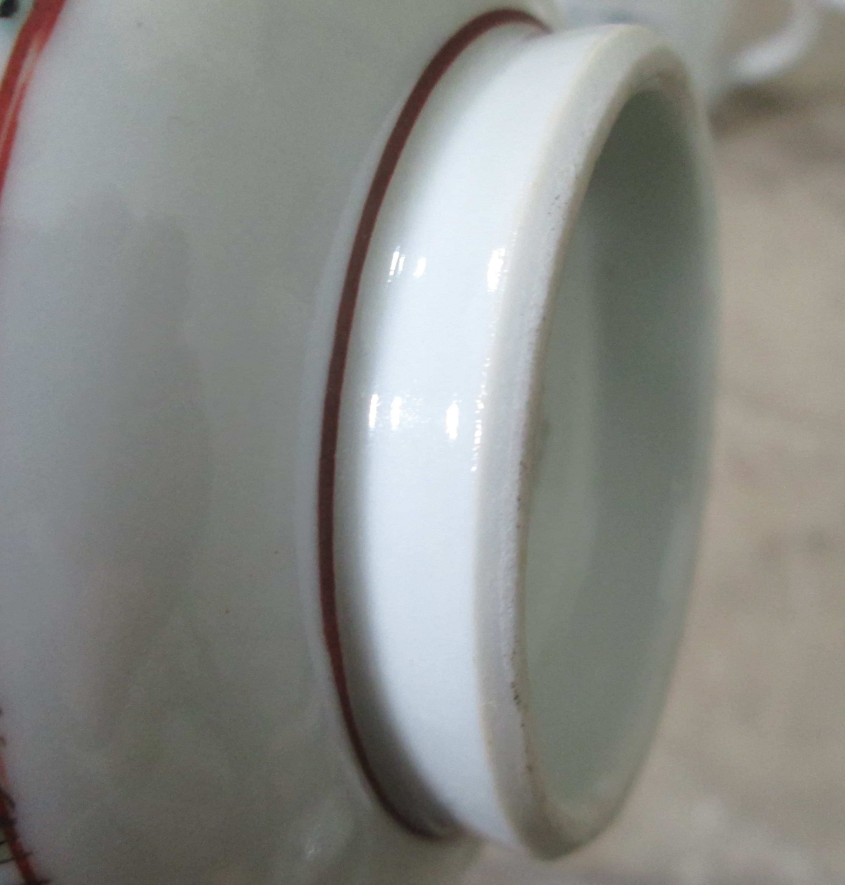 Vintage Japanese Enamel Peony Bowl - Thumbnail 5