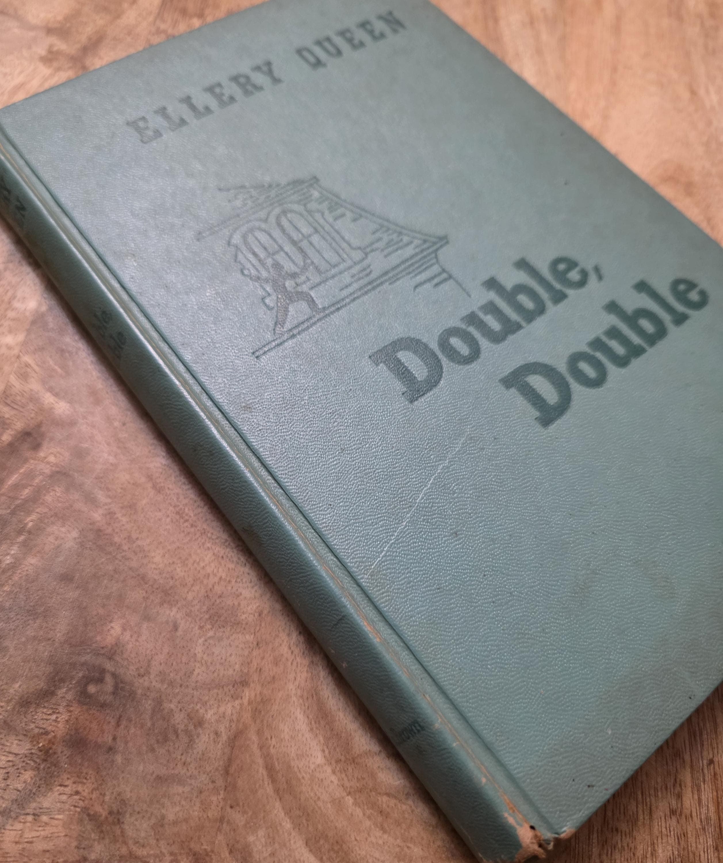 Vintage Book Ellery Queen Double, Double 1950 - Thumbnail 2