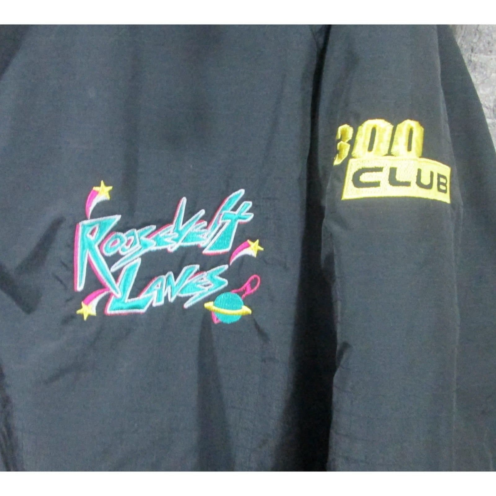 Vintage Roosevelt Lanes 300 Club Bowling Jacket, XL - Thumbnail 3