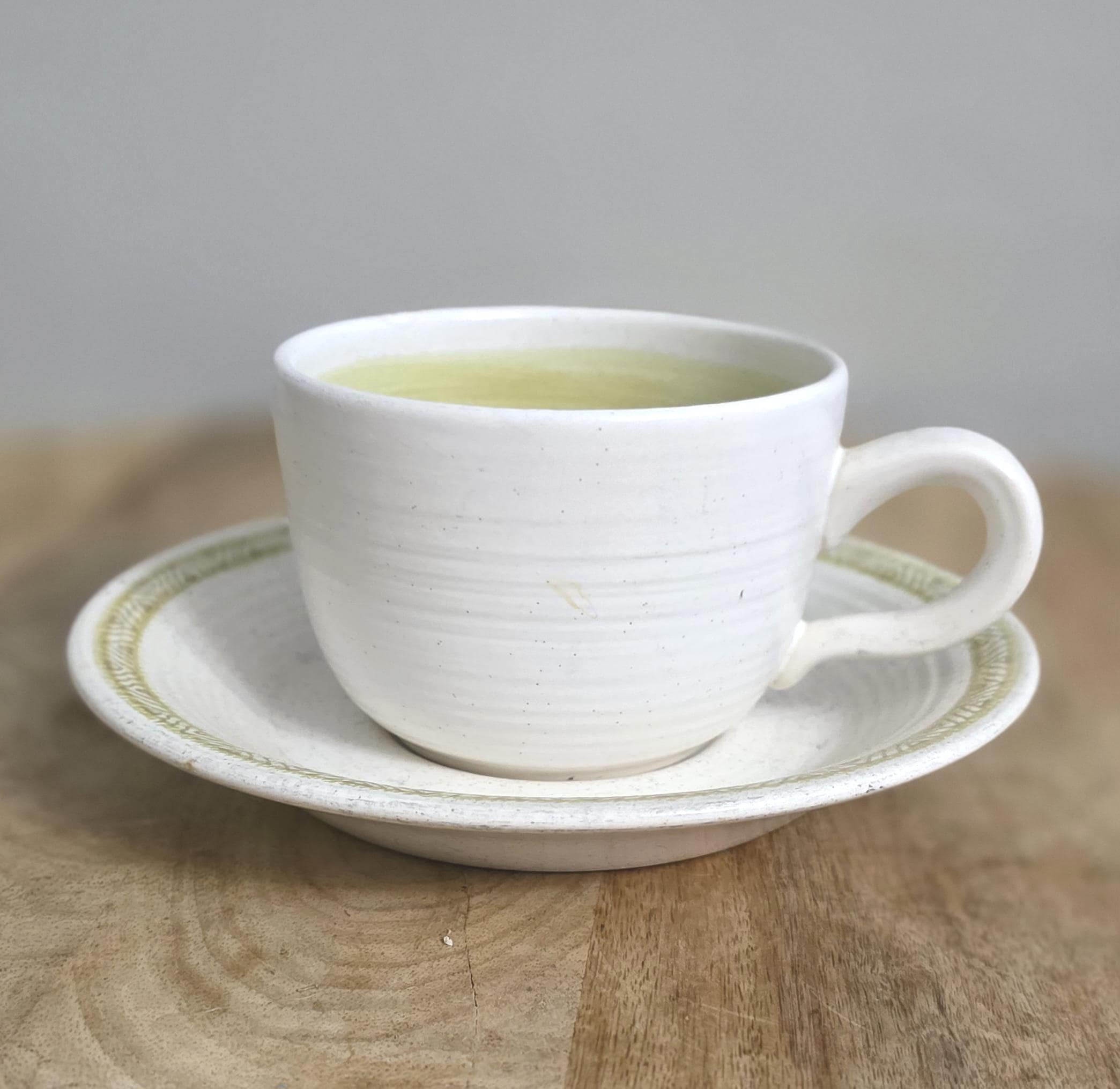 Vintage Franciscan Hacienda Pattern Stoneware Cup and Saucer