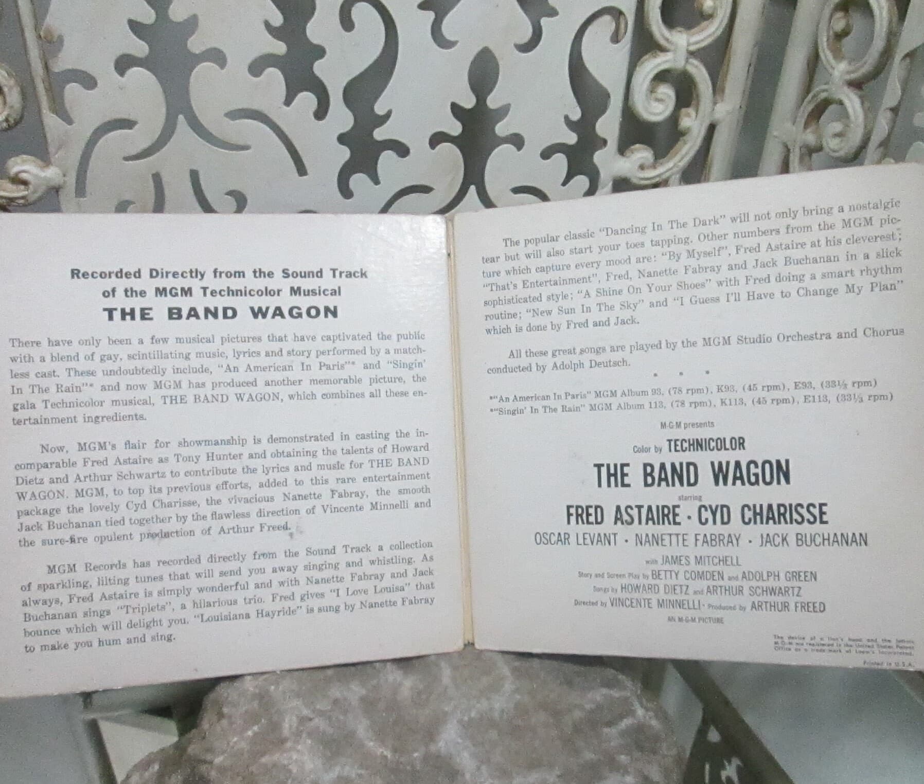 Vintage The Band Wagon Soundtrack Double Record Set, 1955 - Thumbnail 3