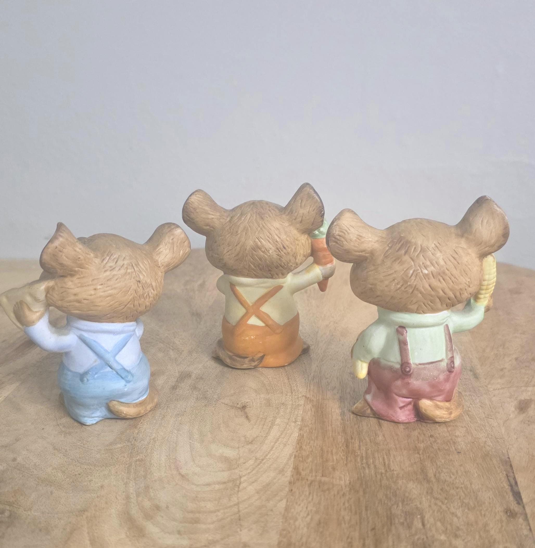 Vintage Homco Mouse Figurines, Lot of 3 - Thumbnail 4