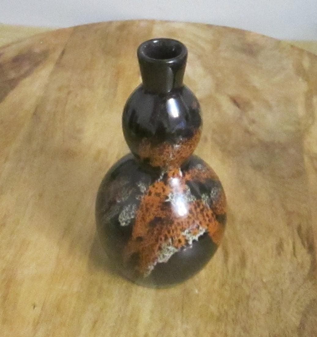 Vintage Japanese Double Gourd Vase - Thumbnail 2