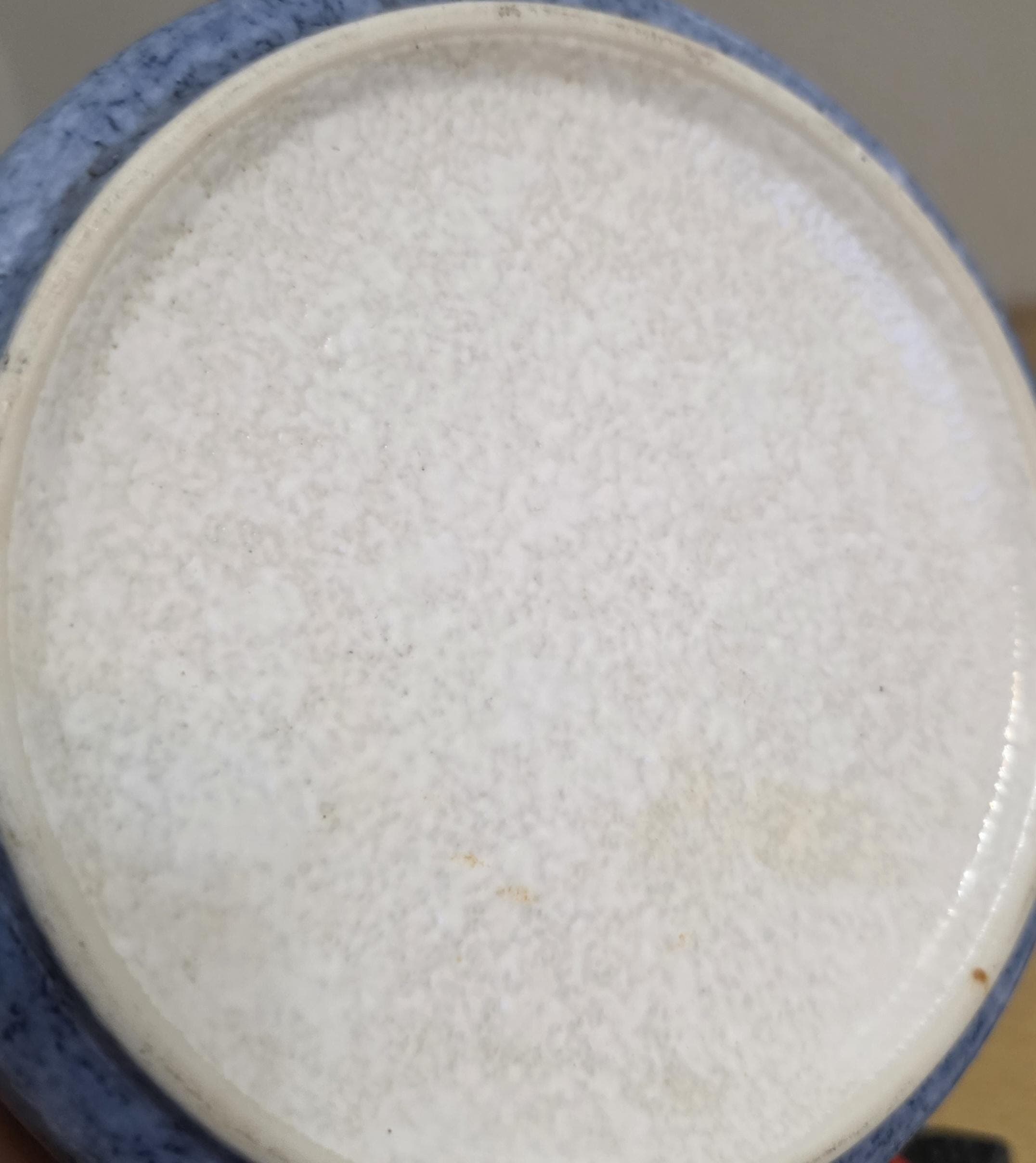 Vintage Japanese Blue Orange Peel Glaze Bowl - Thumbnail 2