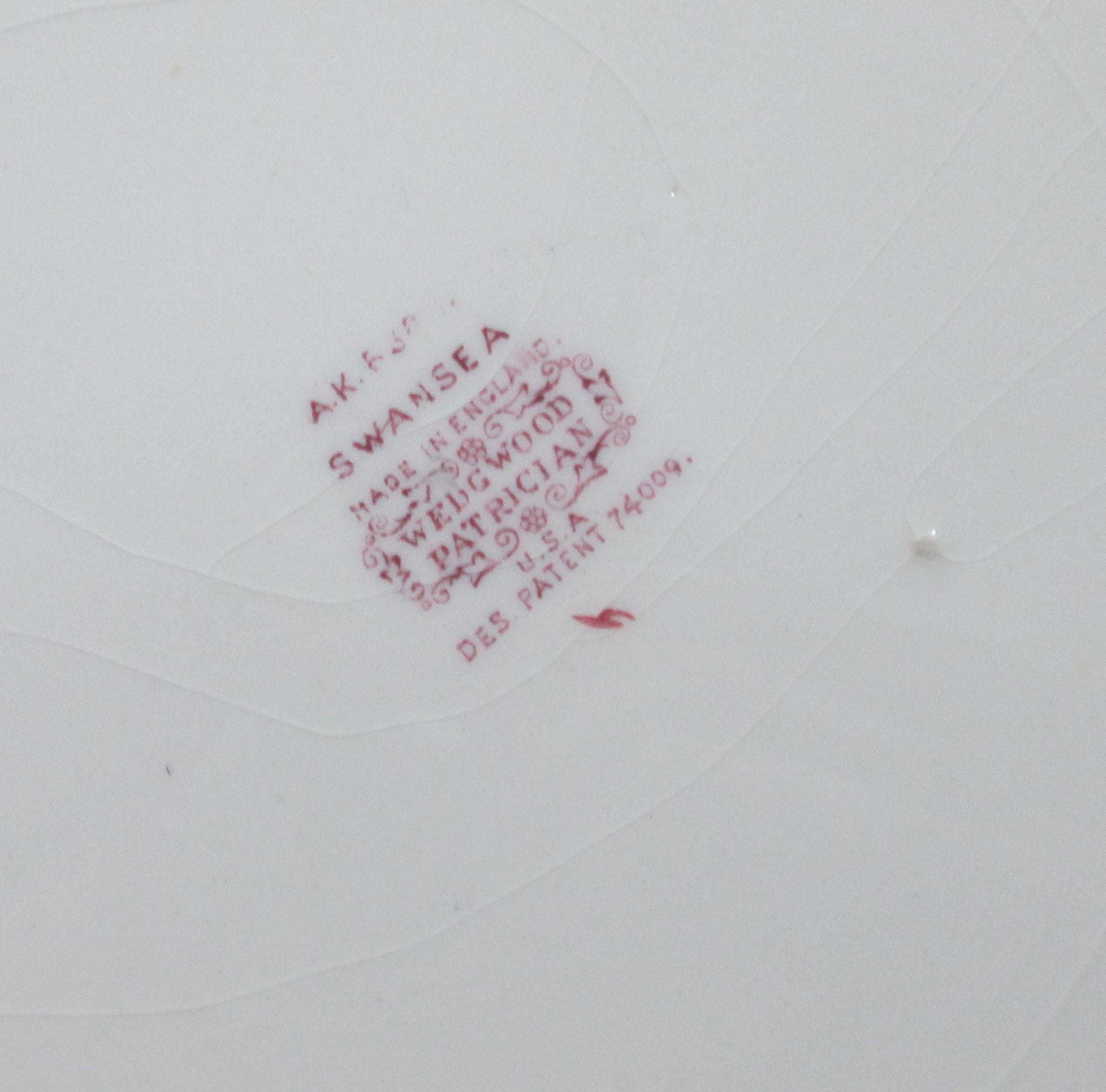 Vintage Wedgwood Patrician Swansea Pattern Dinner Plate - Thumbnail 4