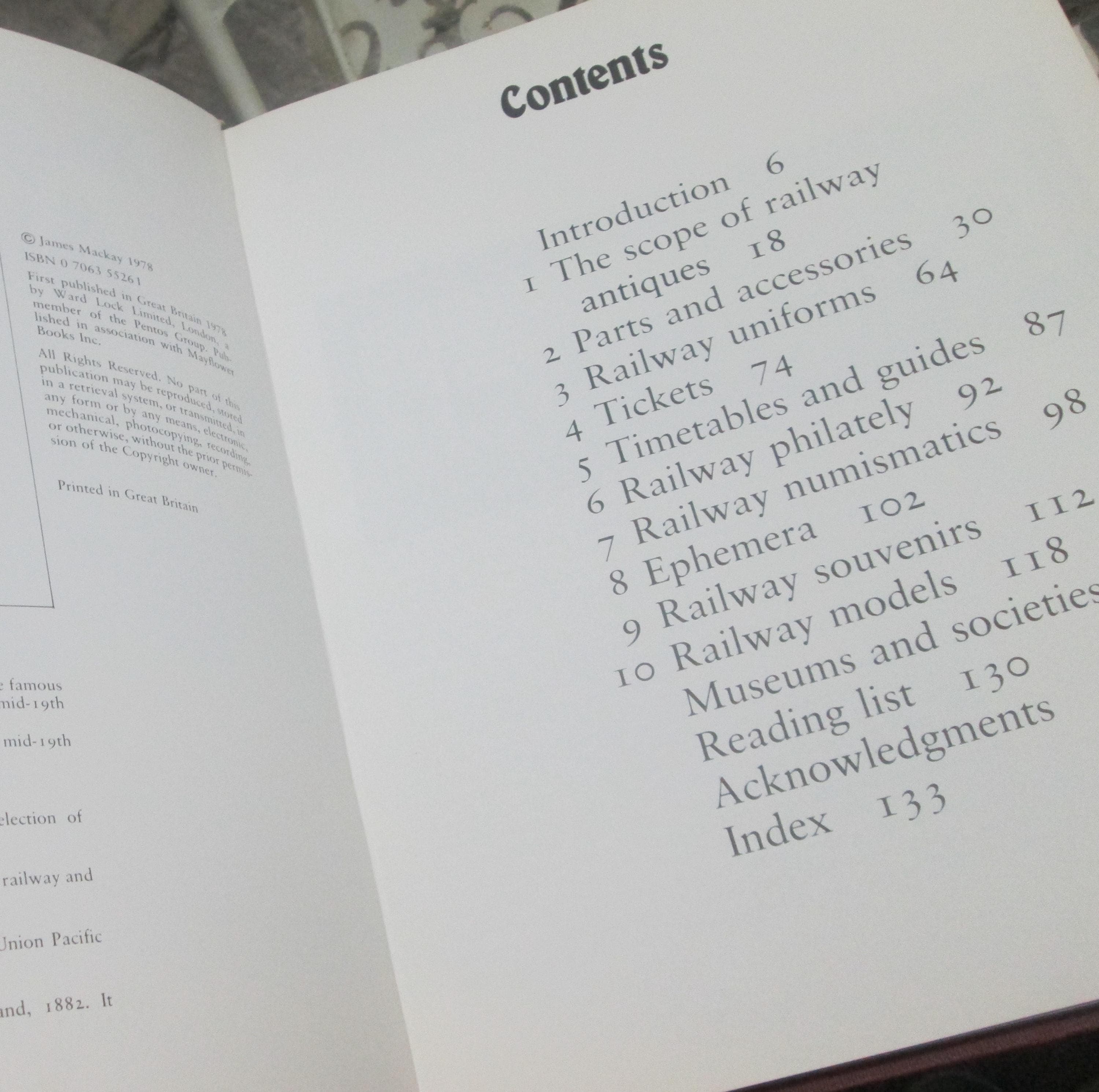 Railway Antique by James Mackay, 1978, Vintage Book - Thumbnail 3