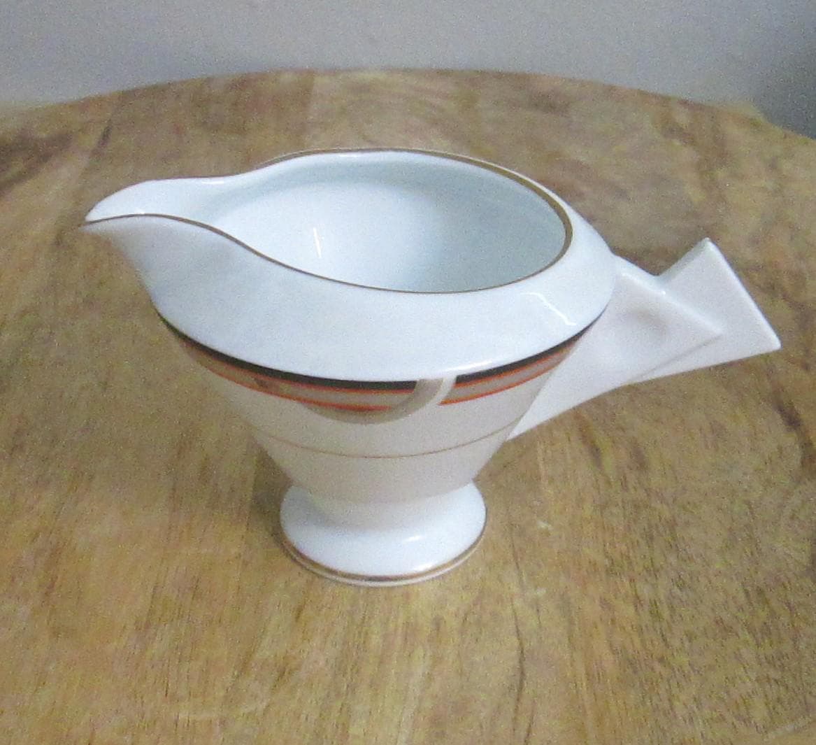 Vintage Mikasa Interplay Pattern Mod Creamer - Thumbnail 2