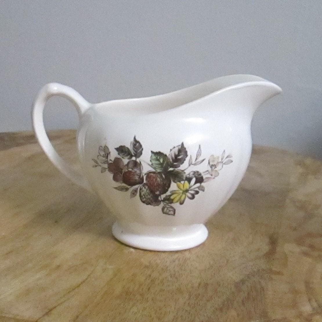 Vintage J.G. Meakin, England, Rose Transferware Creamer - Thumbnail 2