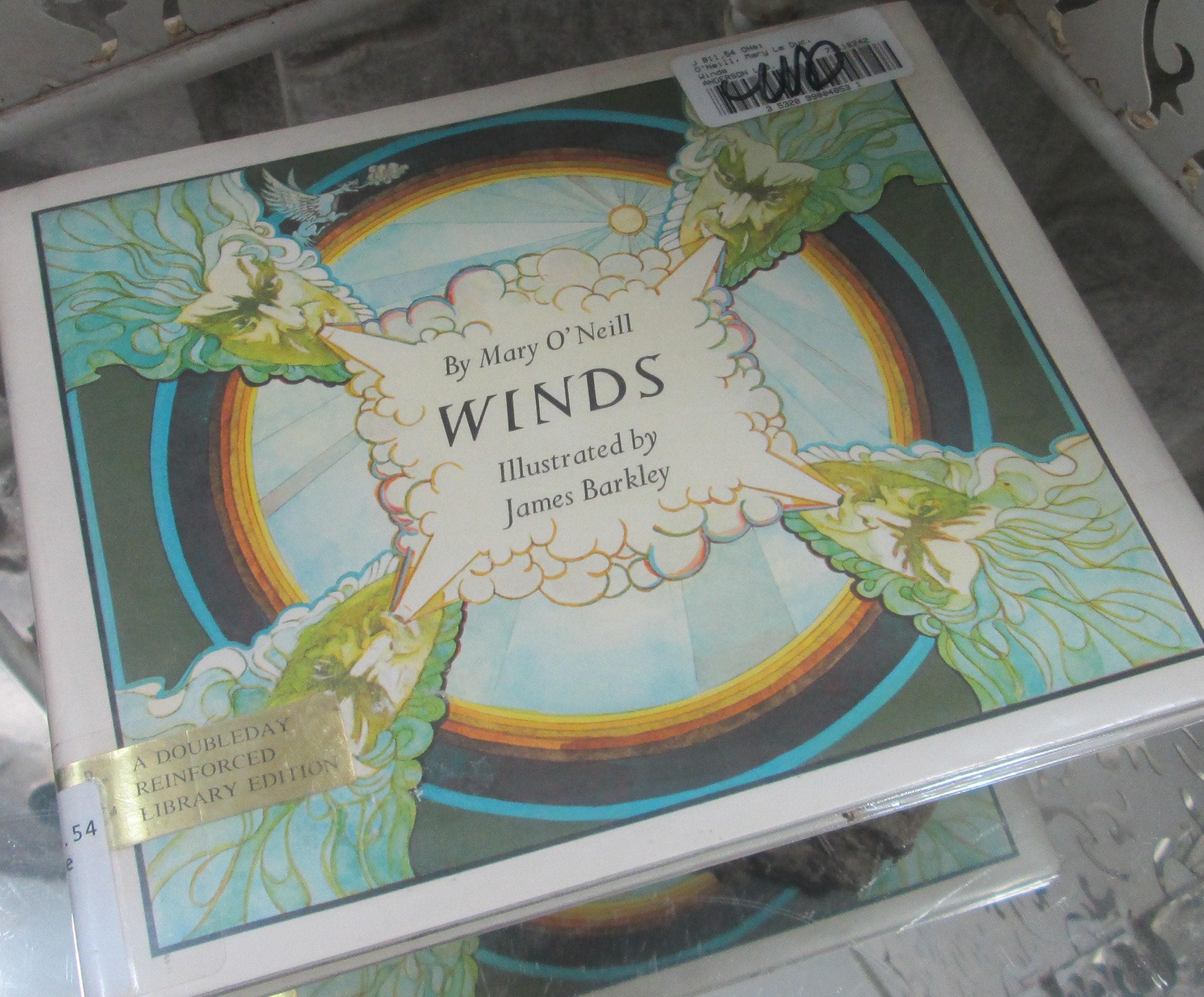 Winds by Mary O'Neill, Illustrated by James Barkley, 1970 Children's Book