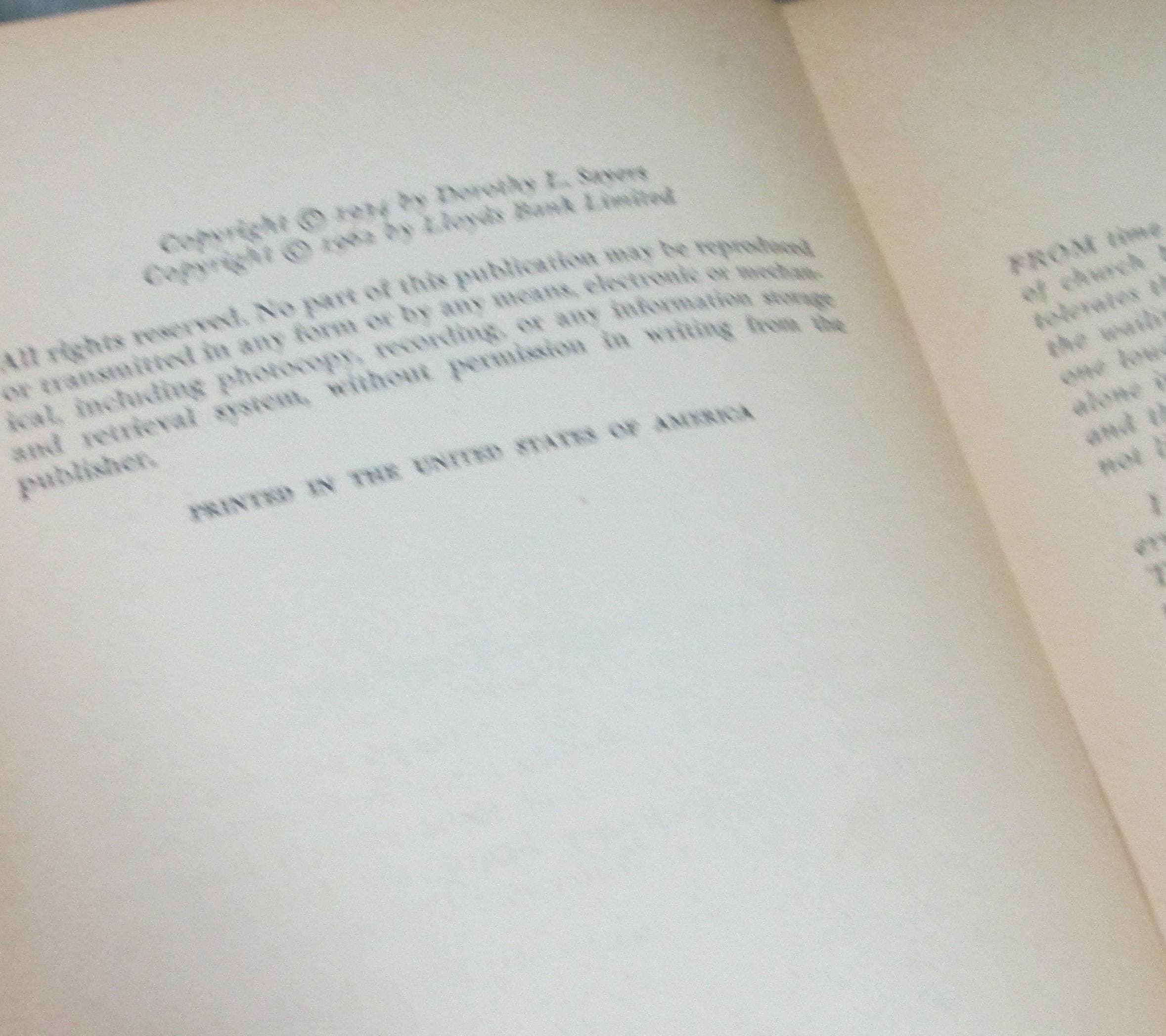 The Nine Tailor by Dorothy L. Sayers, 1962 Paperback Edition Book - Thumbnail 4
