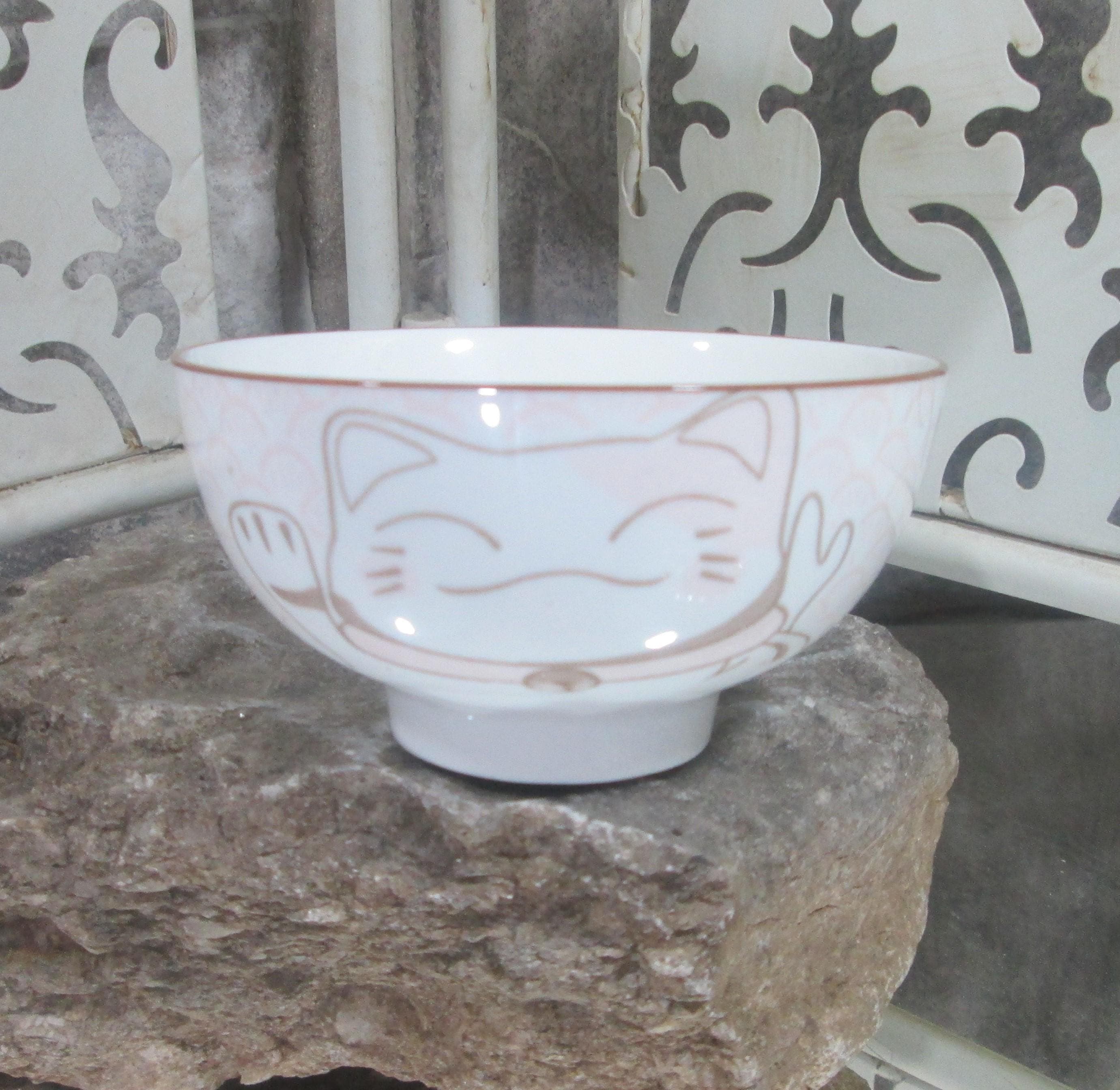 Arst China Happy Cat Rice Bowl
