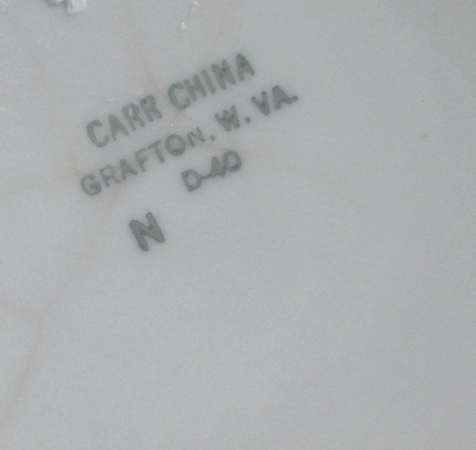 Vintage Carr China Restaurant Ware Green Band Serving Bowl - Thumbnail 2