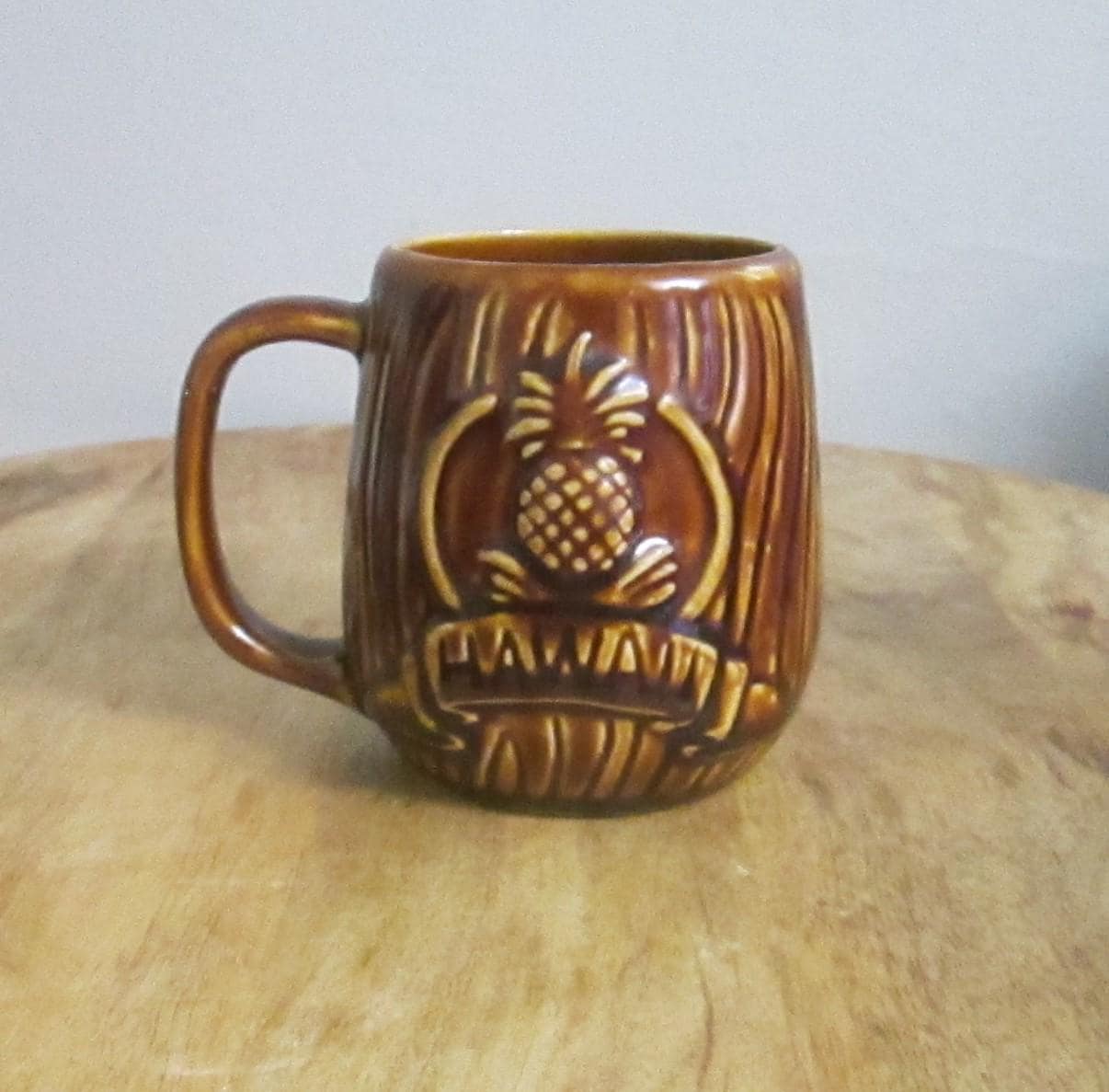 Vintage Kona Don Hawaii Brown Glaze Mug