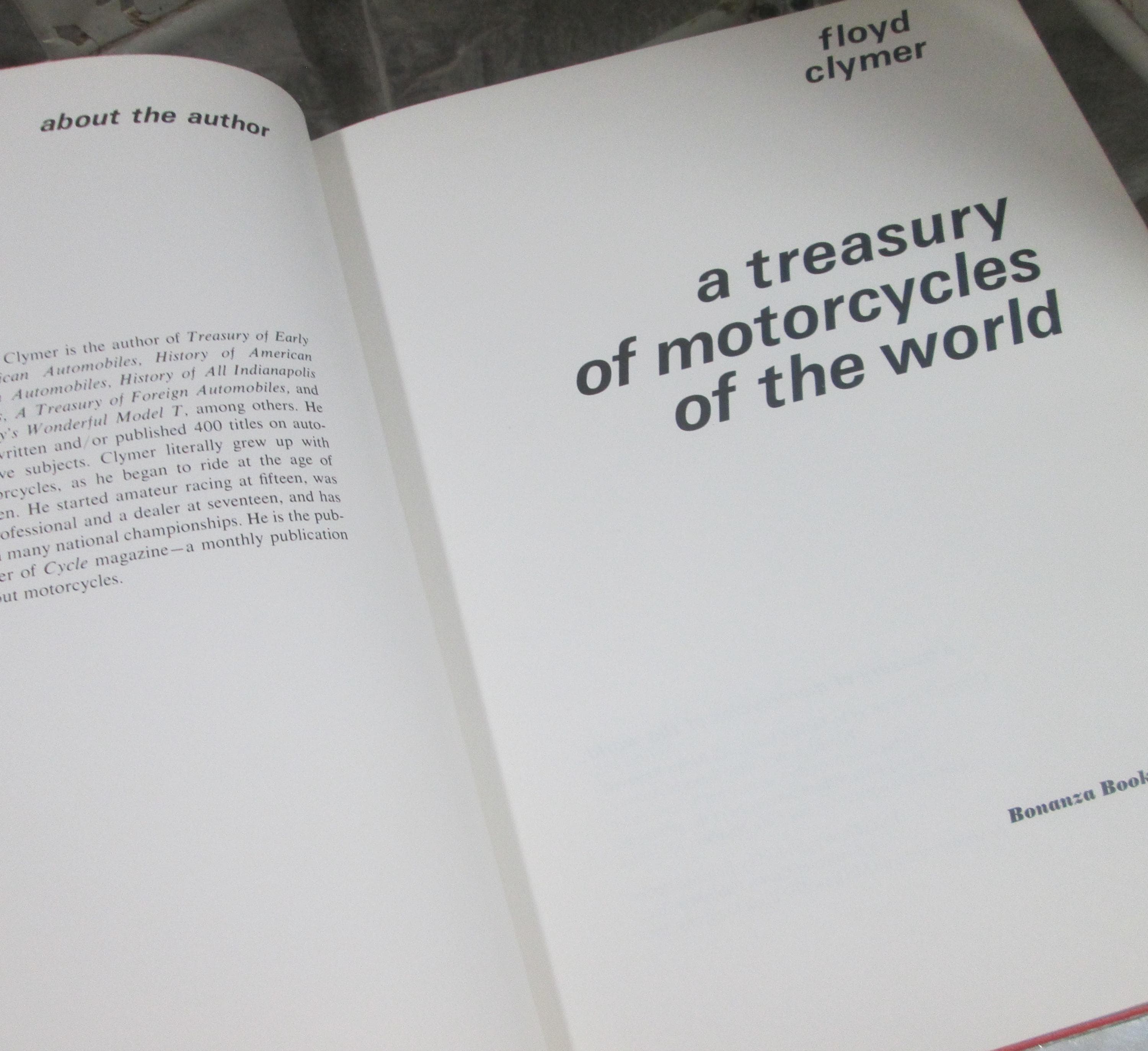 A Treasury of Motor Cycles of the World by Floyd Clymer, 1965, Vintage Book - Thumbnail 3