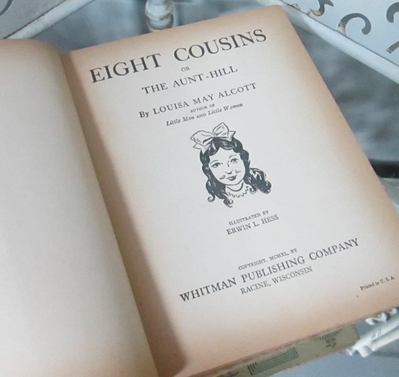 Vintage Book Eight Cousins by Louisa May Alcott, 1940 - Thumbnail 7