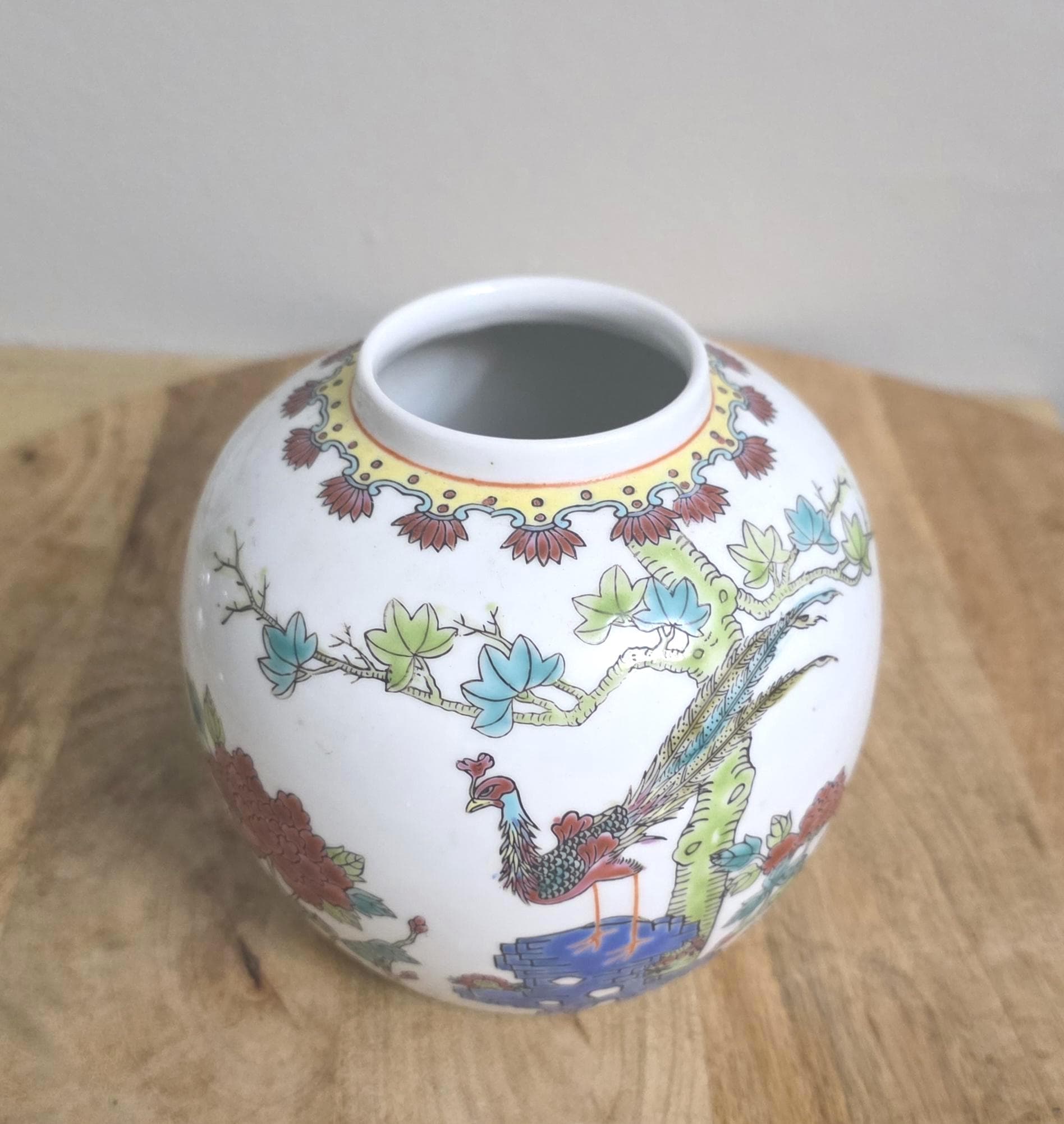 Vintage Chinese Ginger Jar Vase - Thumbnail 2