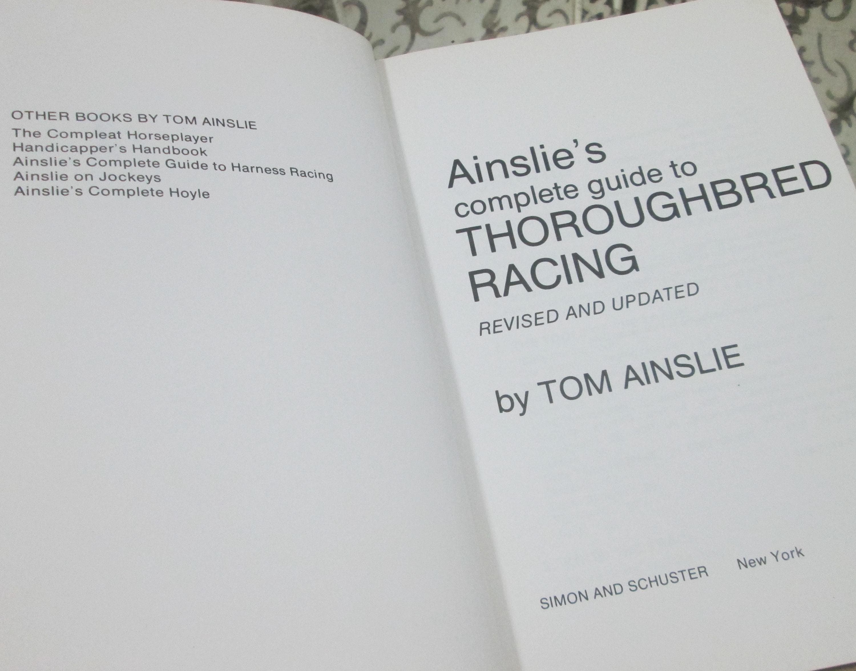Ainslie's Complete Guide to Thoroughbred Racing by Tom Ainslie, 1979 - Thumbnail 3