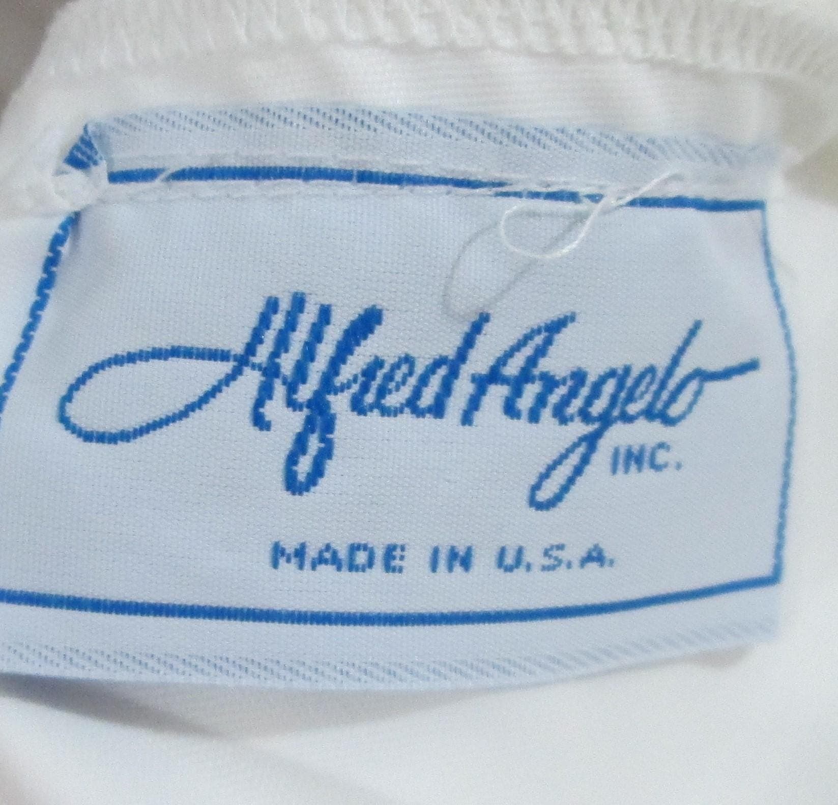 Vintage 1980's Alfred Angelo Satiny Wedding Gown - Thumbnail 6