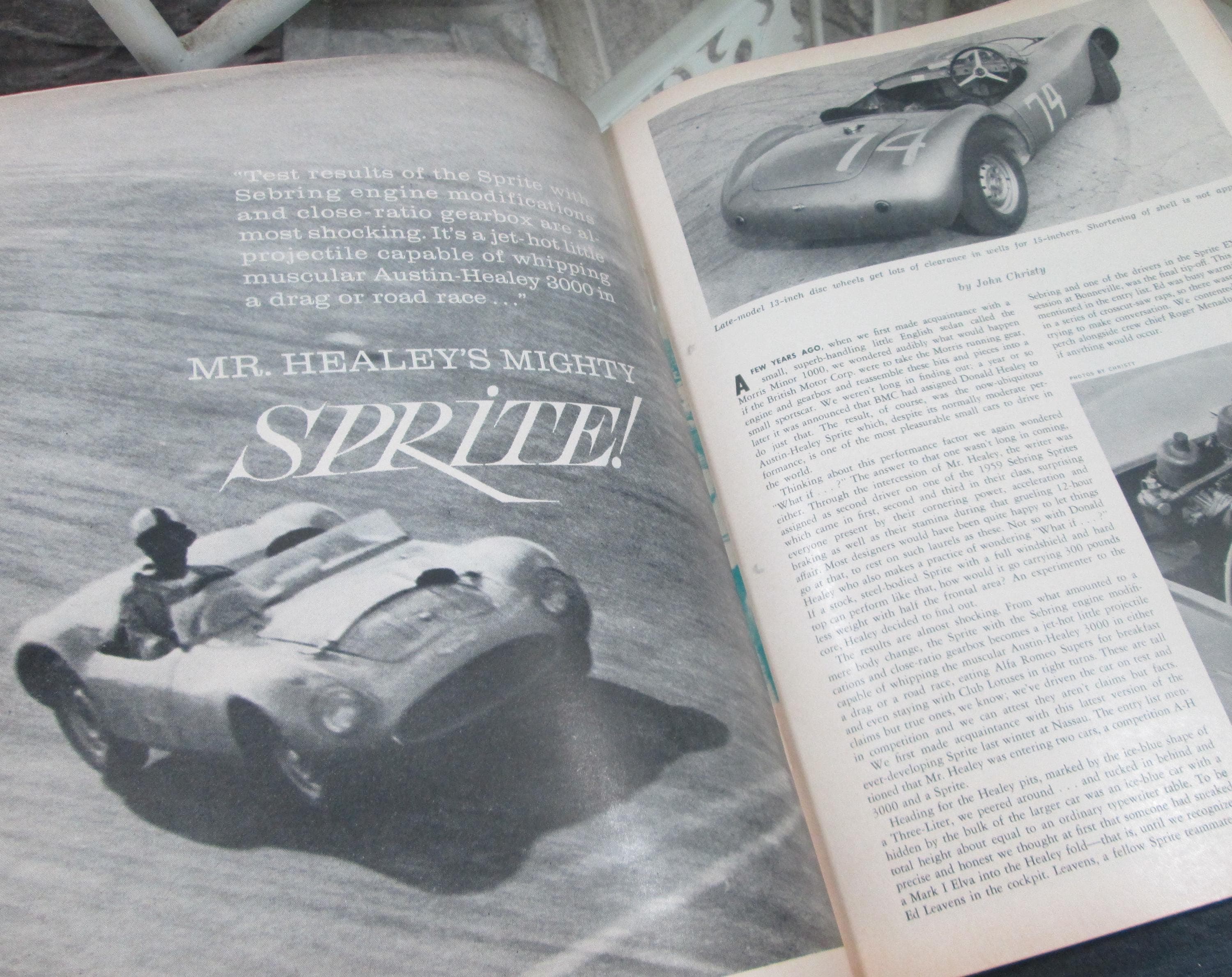 Vintage Motor Trend Magazine, June 1960, Buick Invicta, Lark, Corvette, Austin Healey Sprite - Thumbnail 2