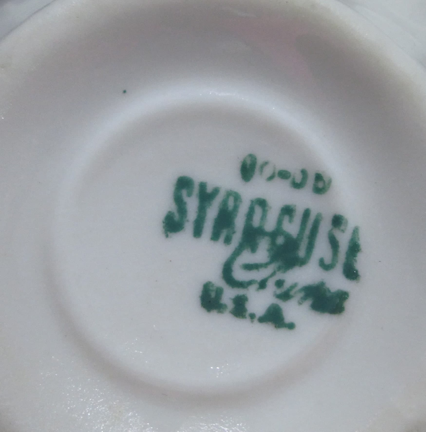 Vintage Syracuse China Green Concord Pattern Restaurant Ware Coffee Cup - Thumbnail 2