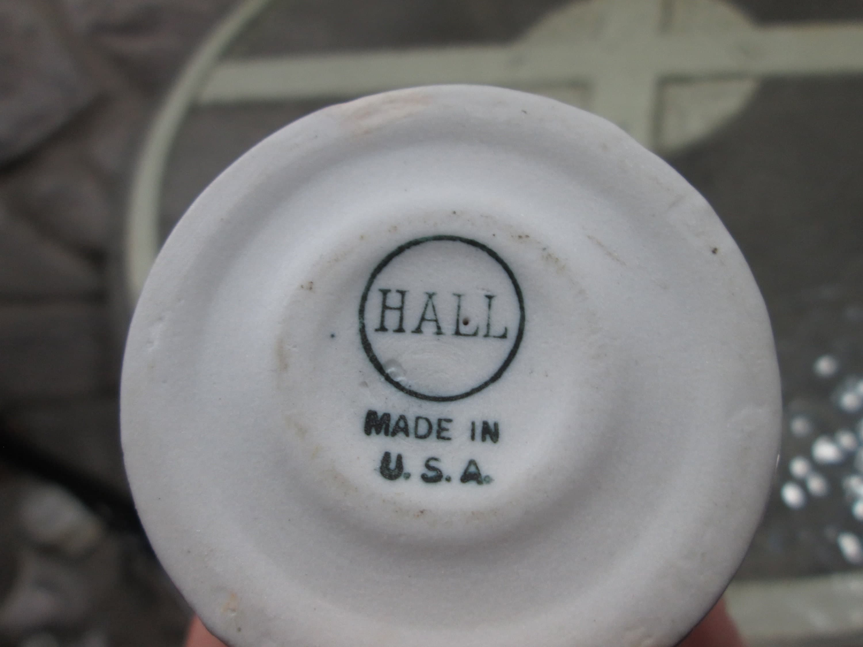 Vintage Hall China Restaurant Ware Mini Pedestal Mugs, Espresso Size - Thumbnail 3