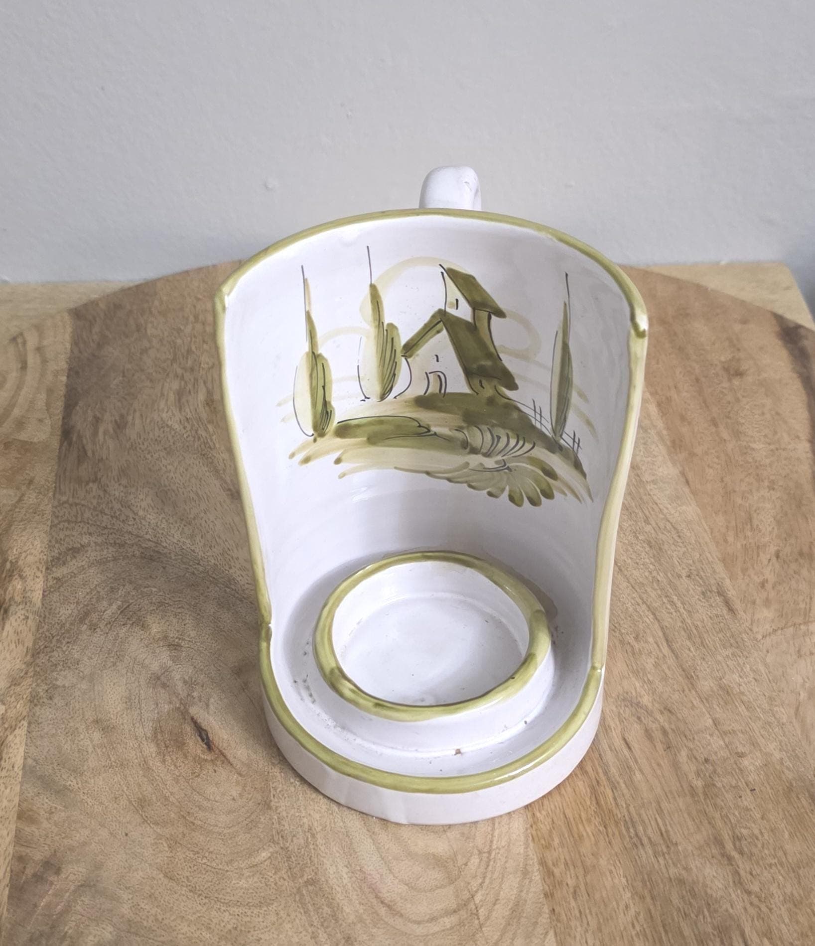 Vintage Italian Candle Holder with Handle - Thumbnail 3