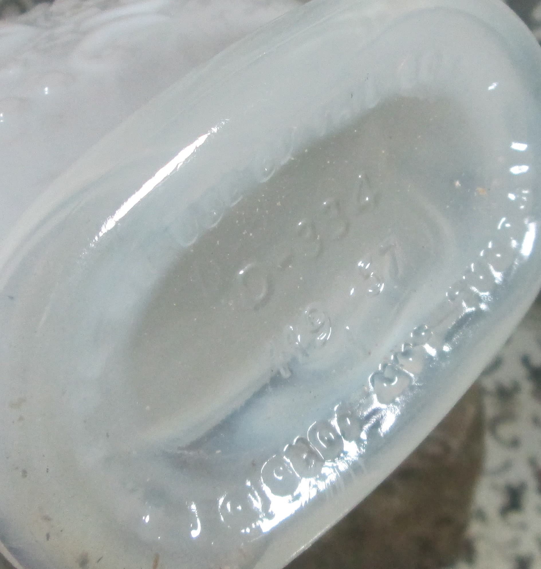 Vintage Jim Beam White Glass Bourbon Decanter - Thumbnail 2