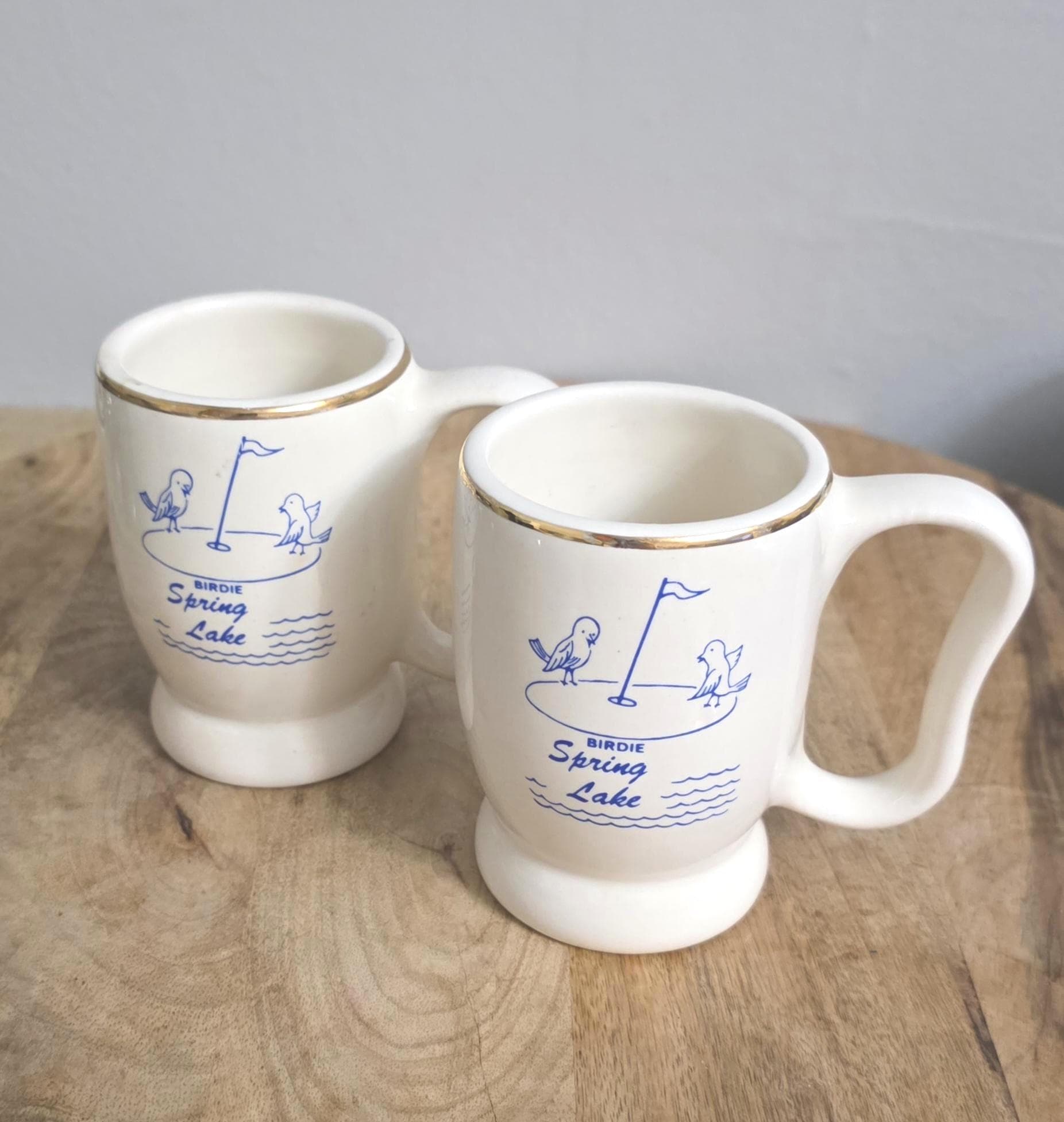 Vintage Spring Lake Golf ClubRestaurant Ware Style Coffee Mugs - Thumbnail 3